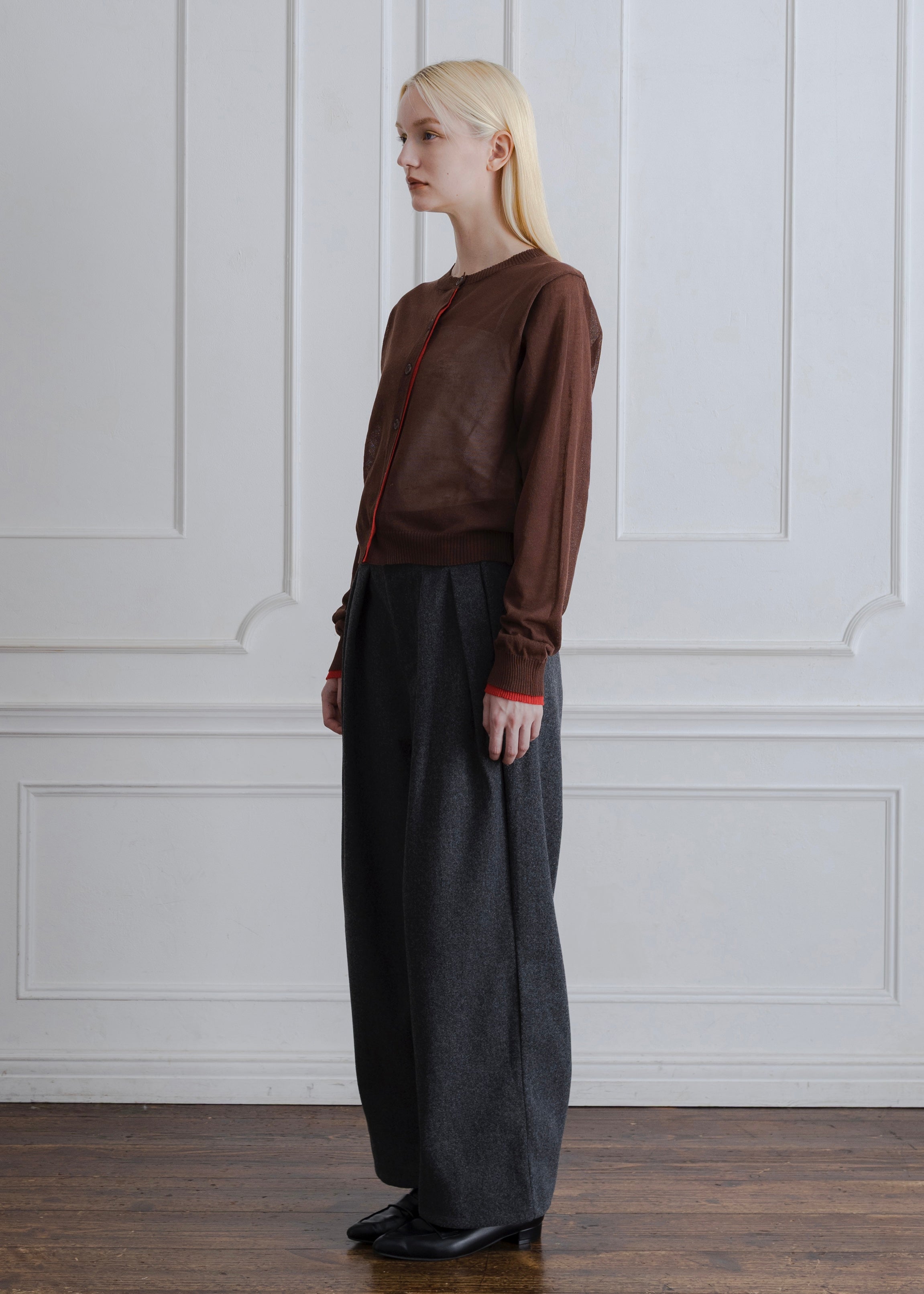 SHEER KNIT CARDIGAN