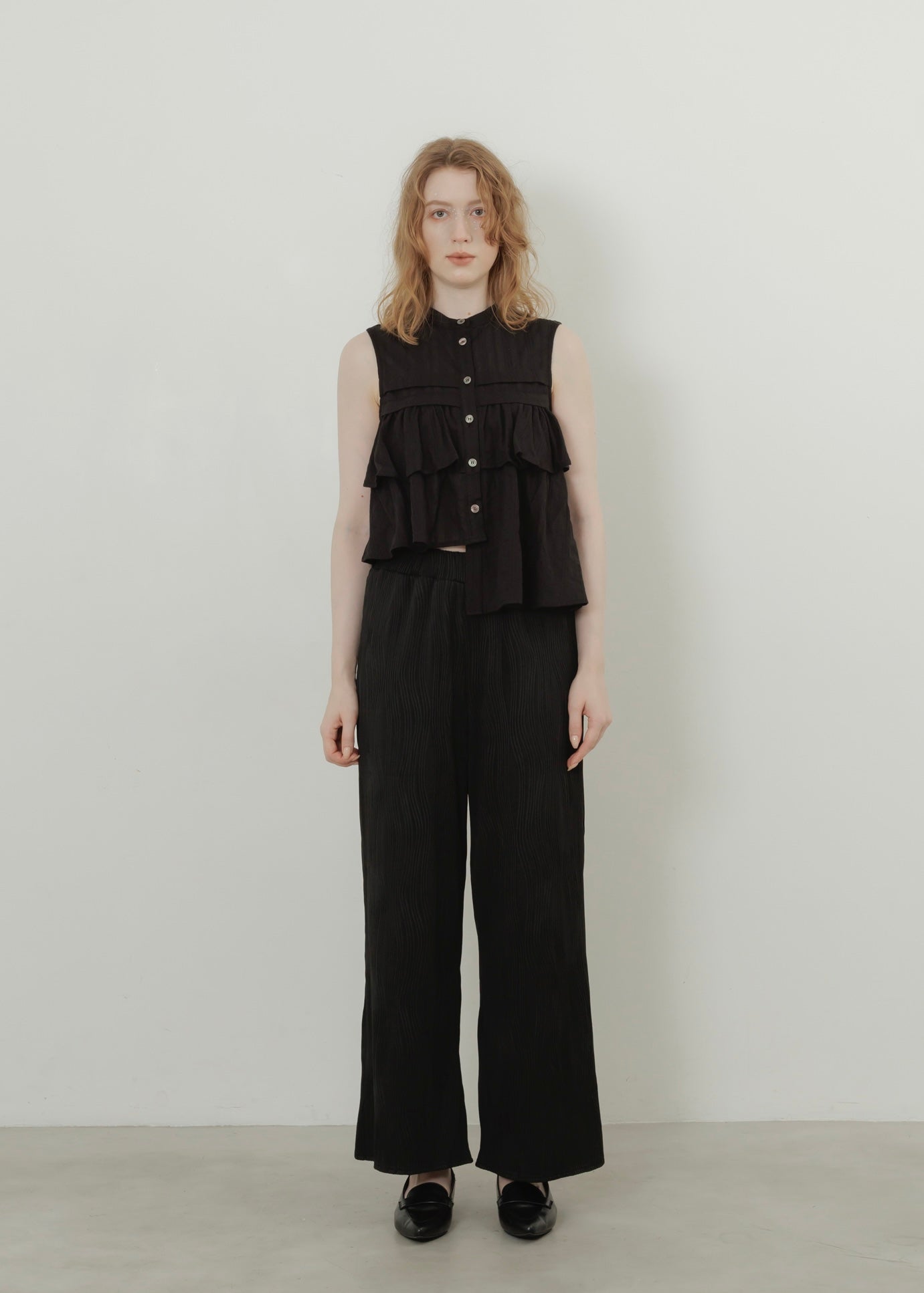 SHEER STRIPE BLOUSE