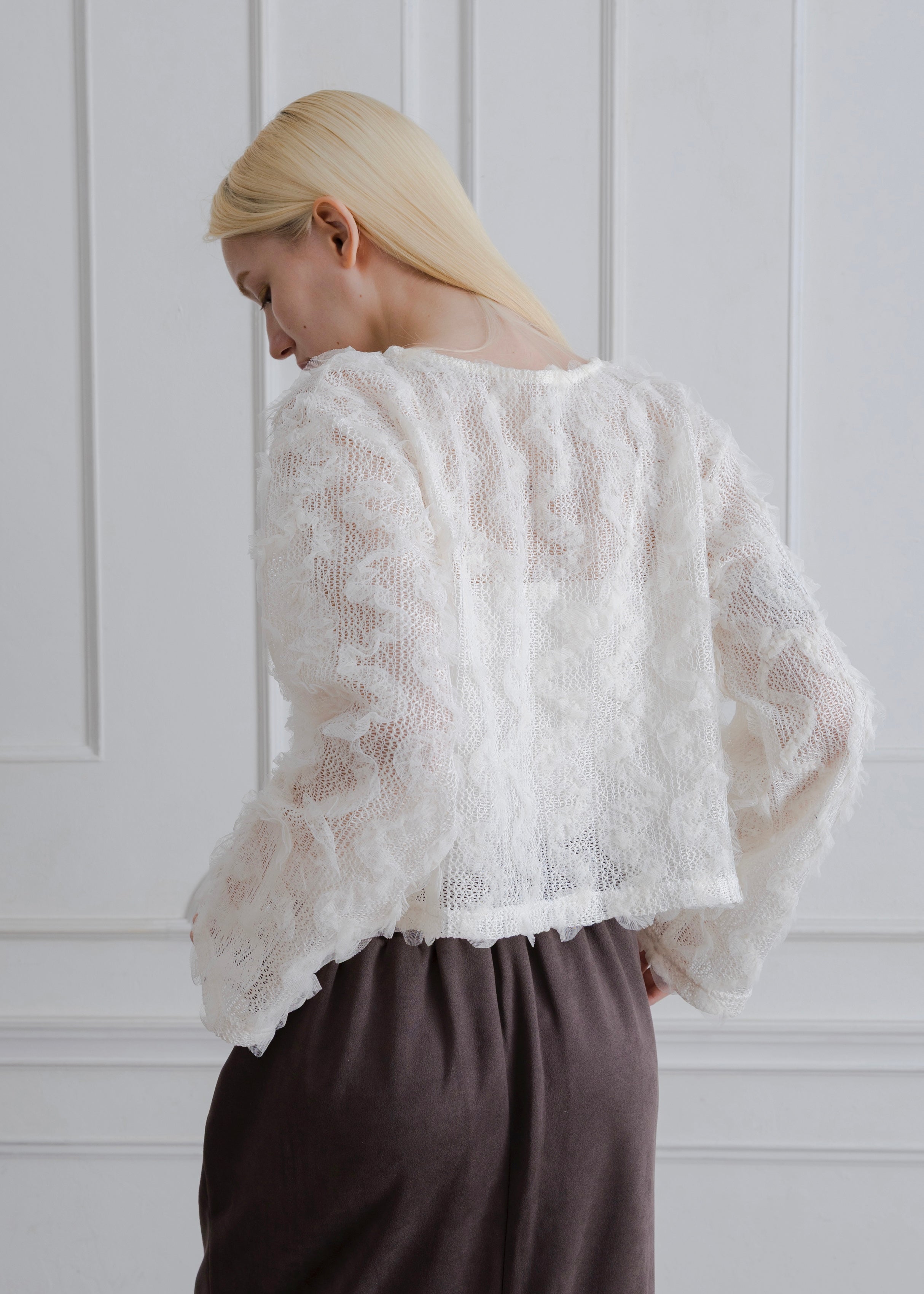 TULLE FRILL PULLOVER