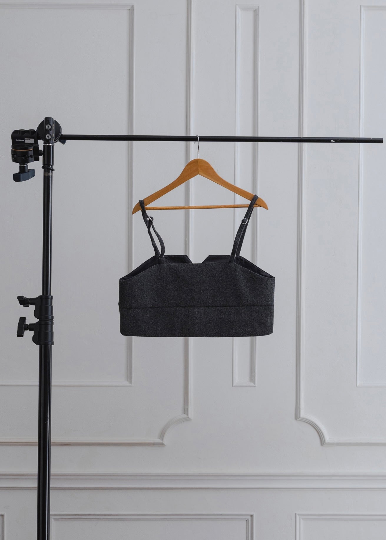FAUX WOOL BUSTIER