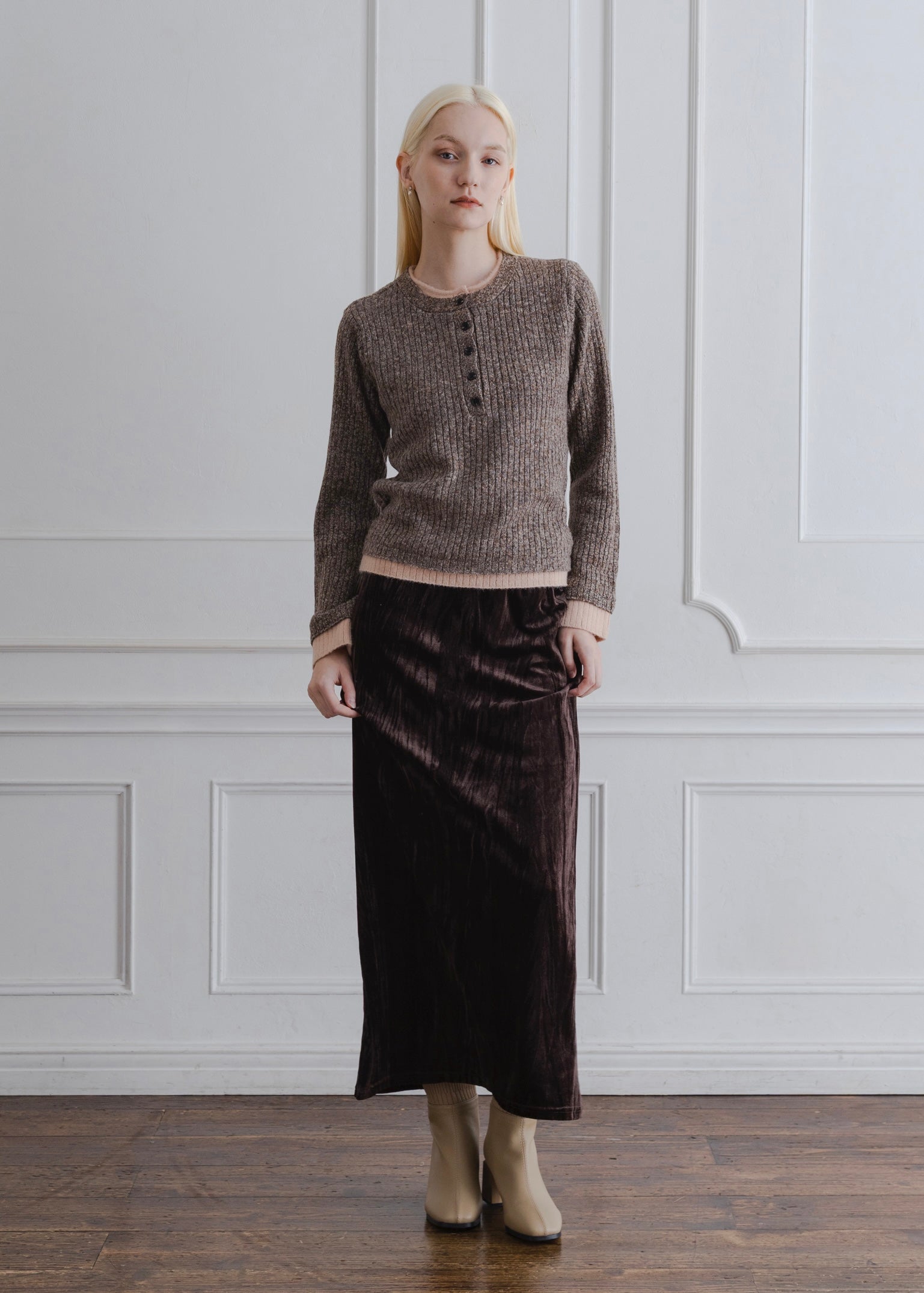 LAYERED MIX KNIT