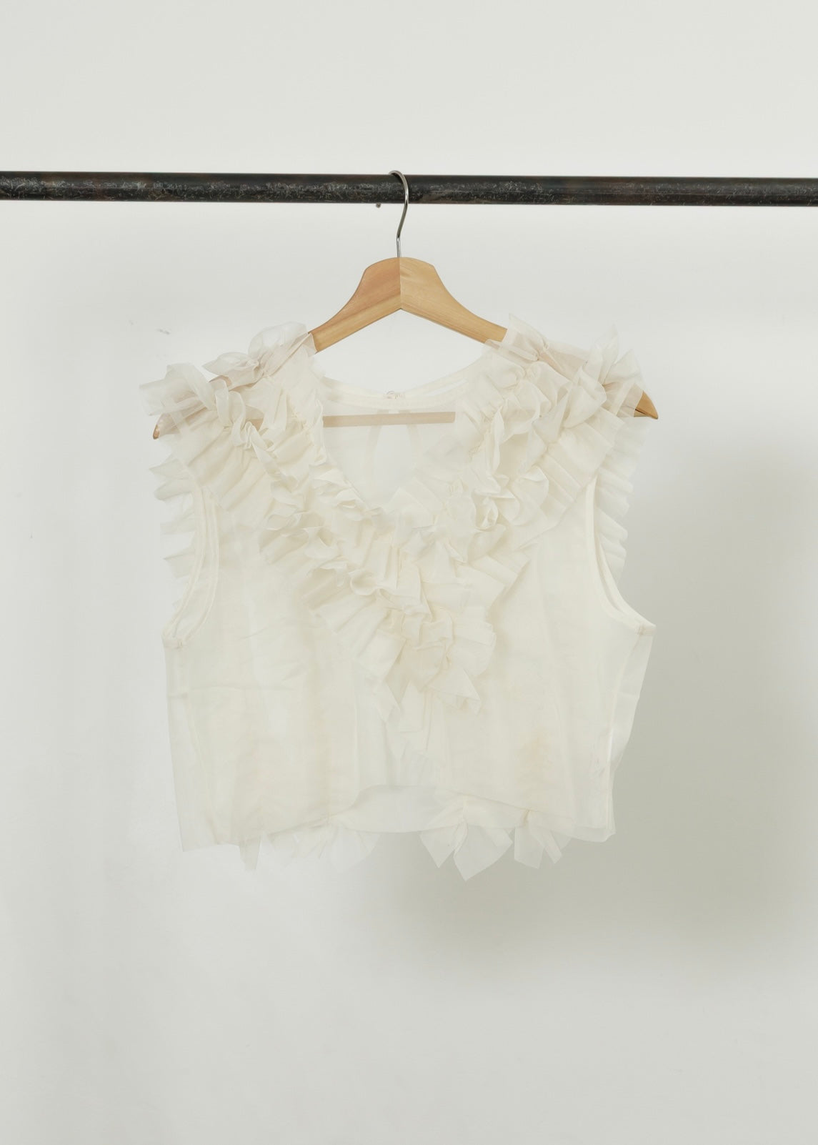 TULLE FRILL VEST