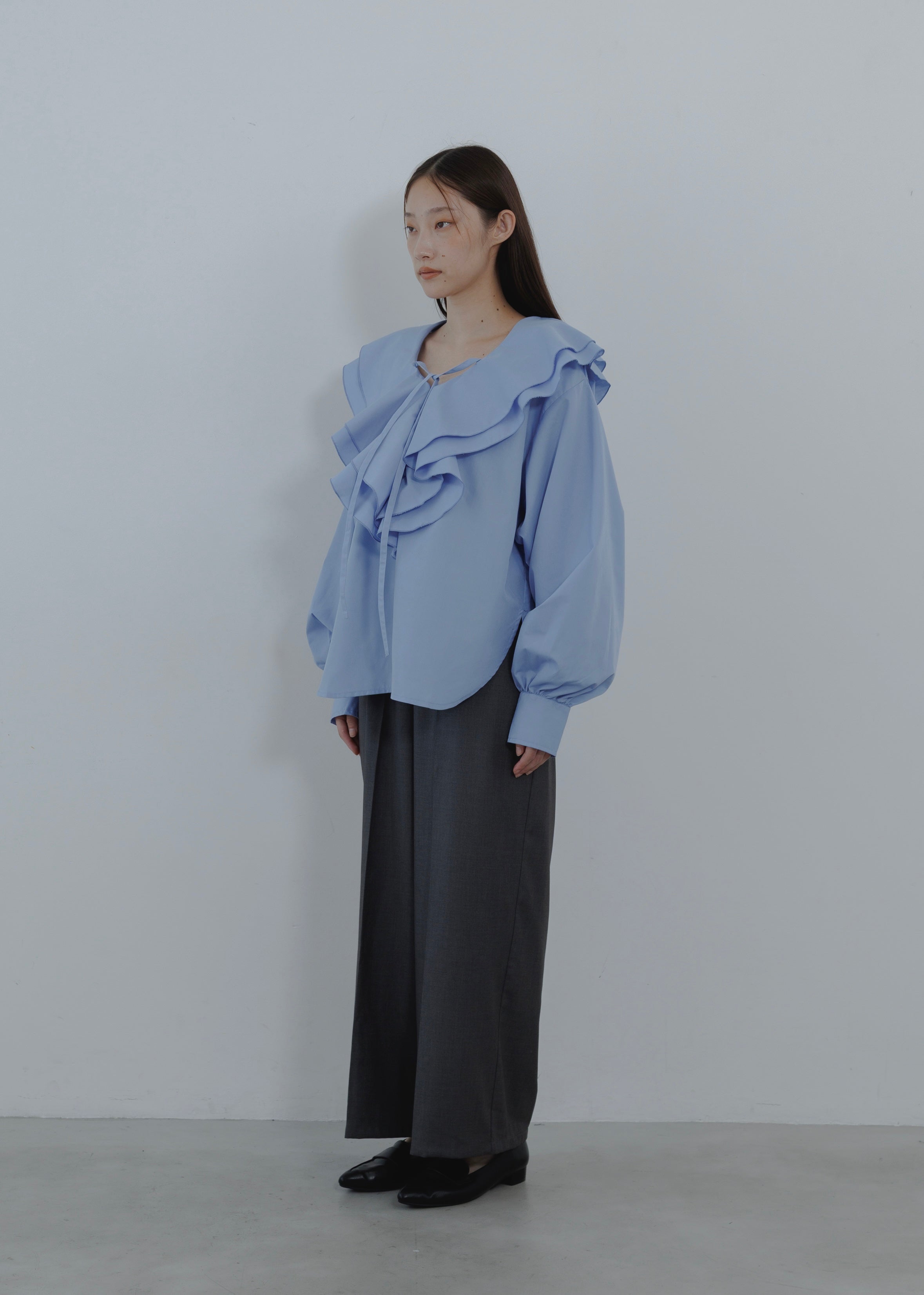 FRILL COLLAR SHIRT