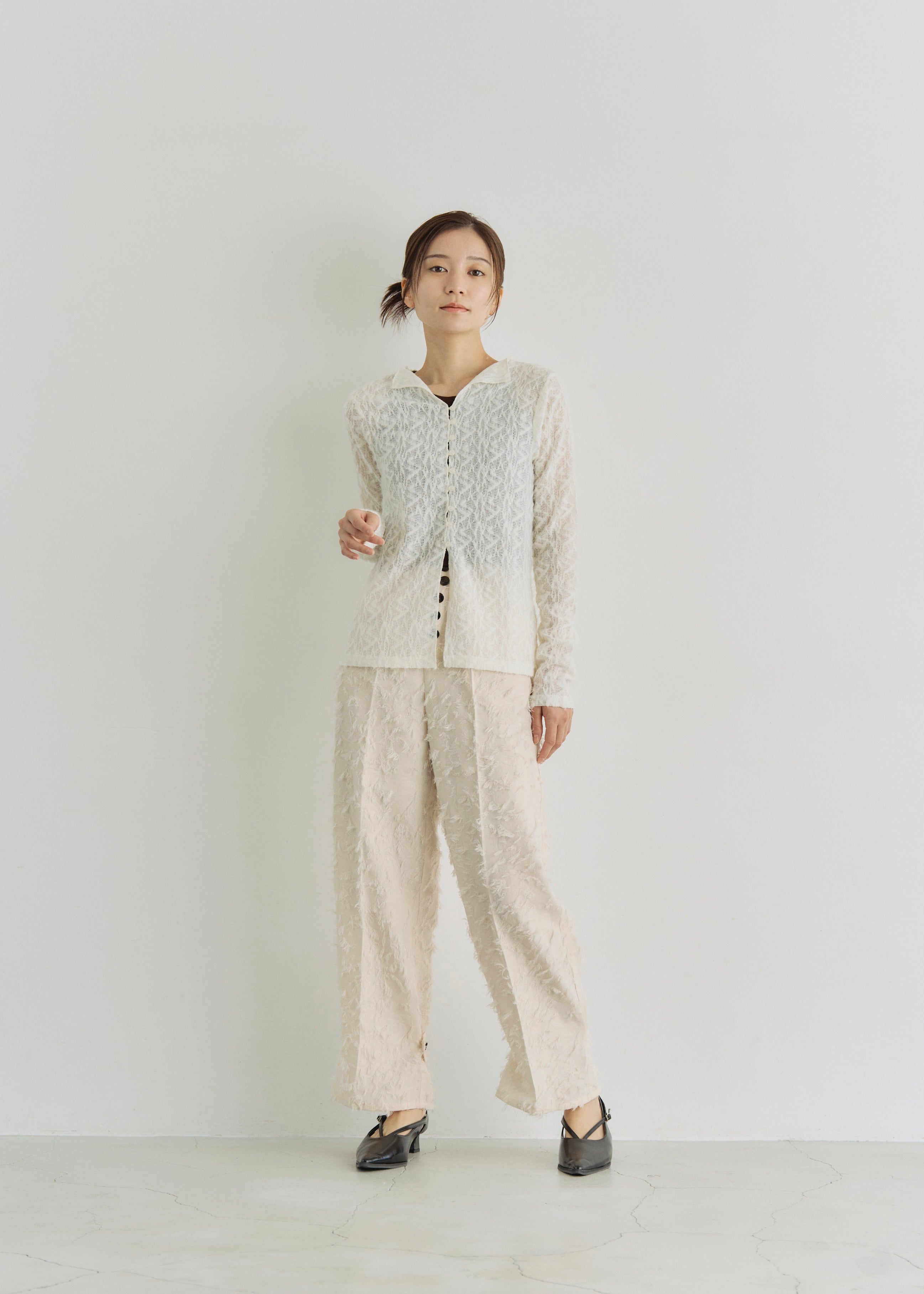 SHEER SHAGGY CARDIGAN