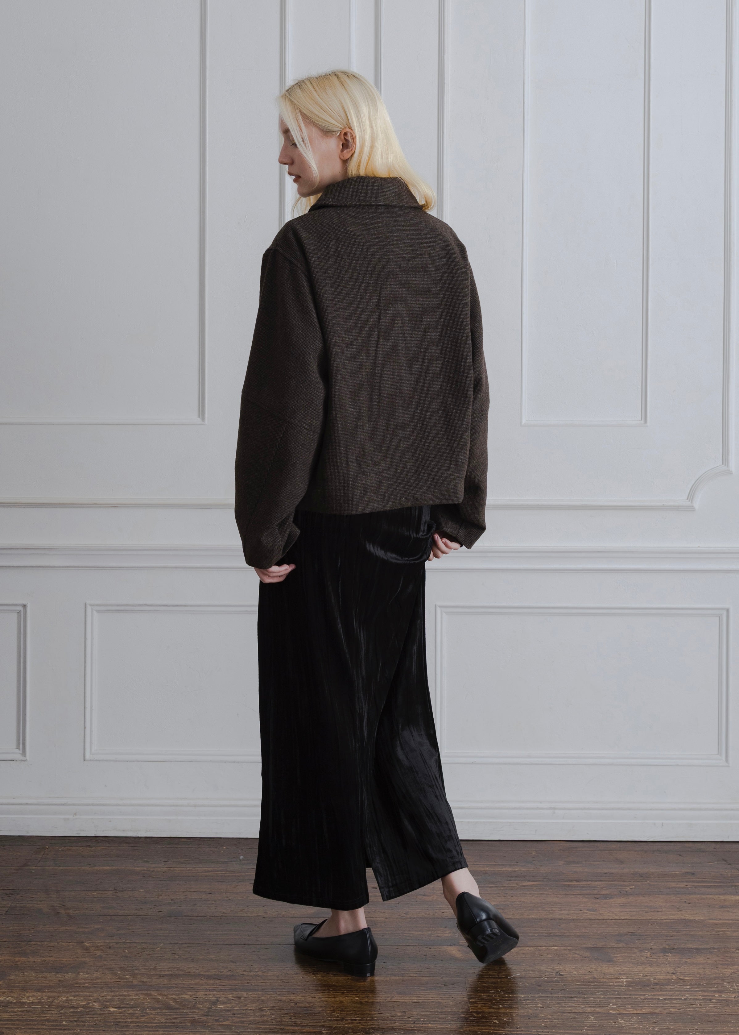 COCOON CHECK JACKET