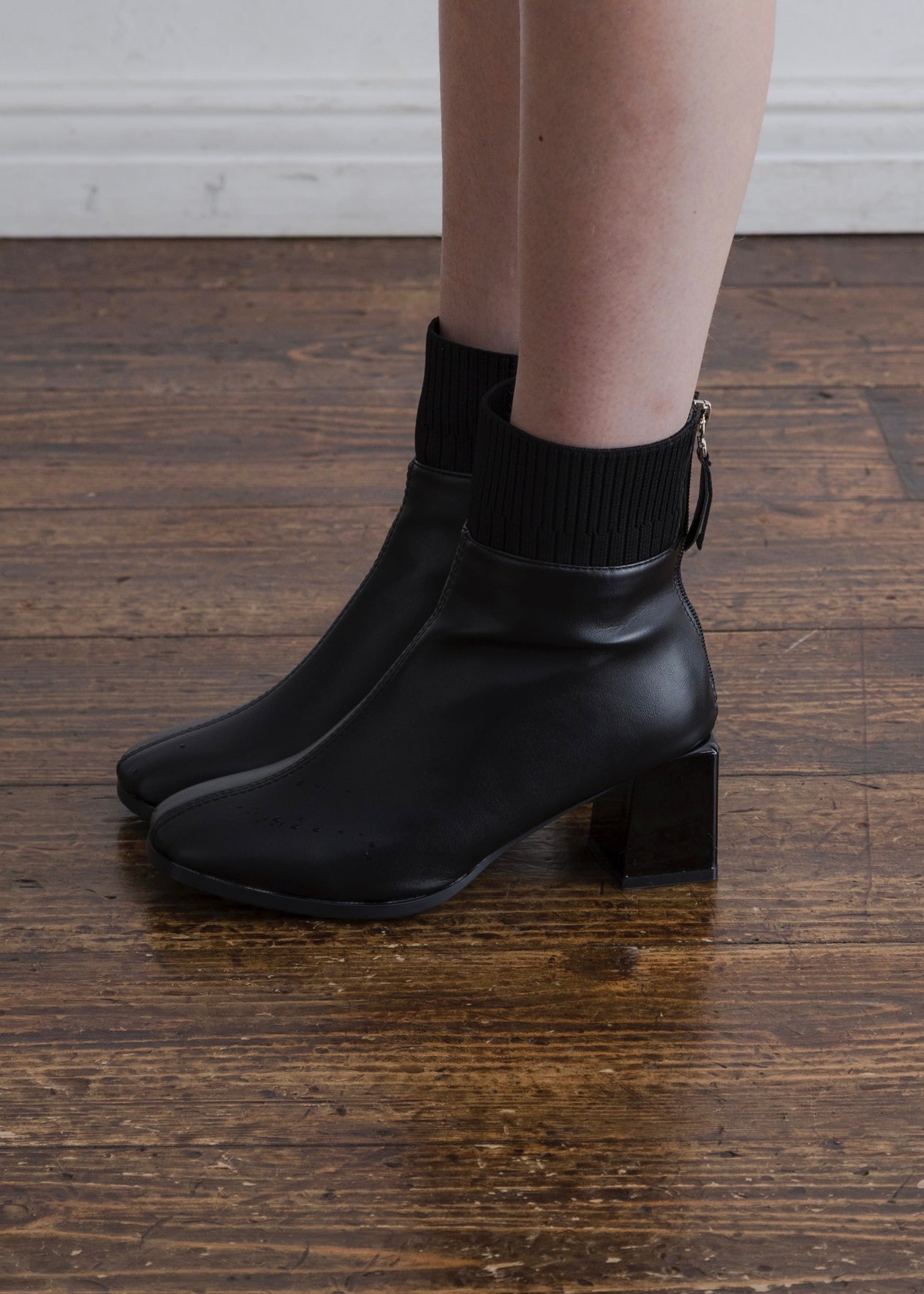 RIB SHORT BOOTS RIB SHORT BOOTS