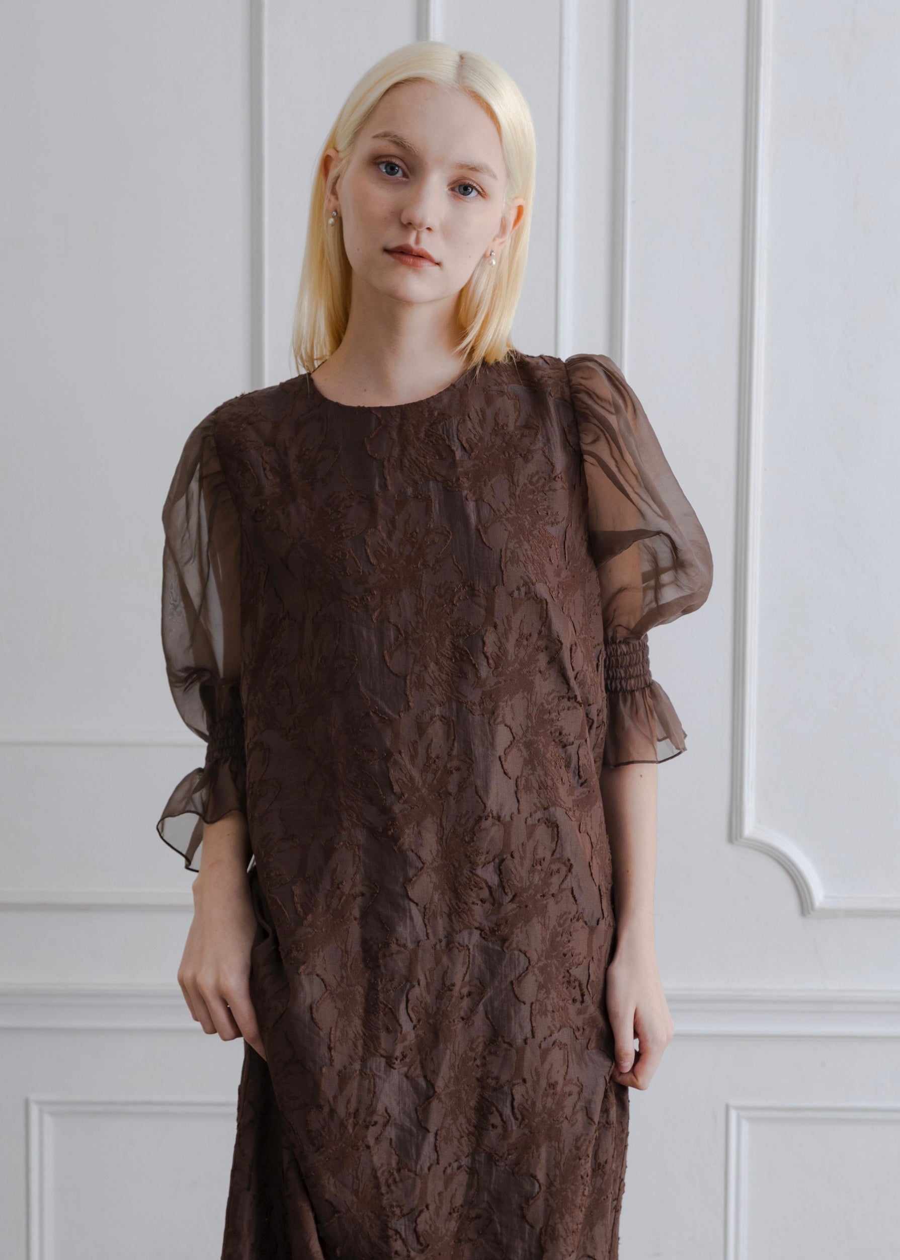 ORGANDY SLEEVE DRESS