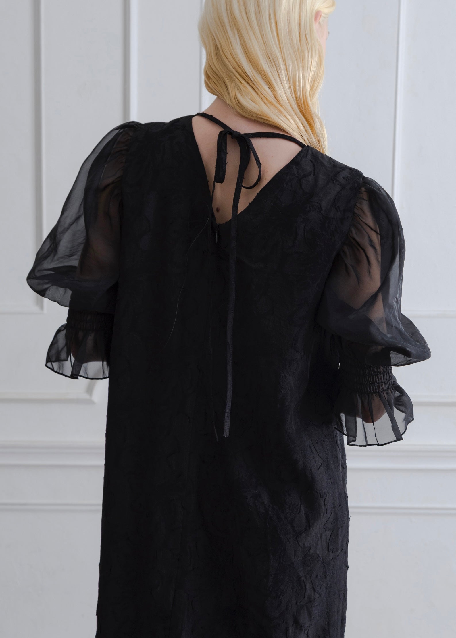 ORGANDY SLEEVE DRESS