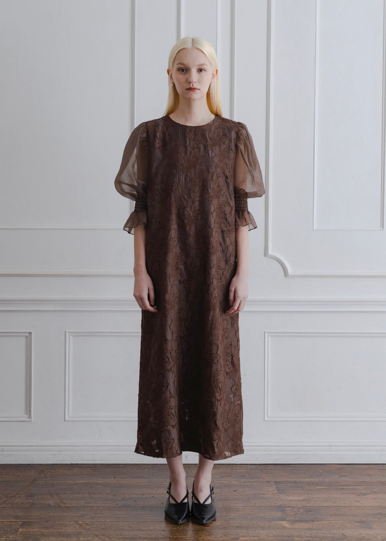 ORGANDY SLEEVE DRESS