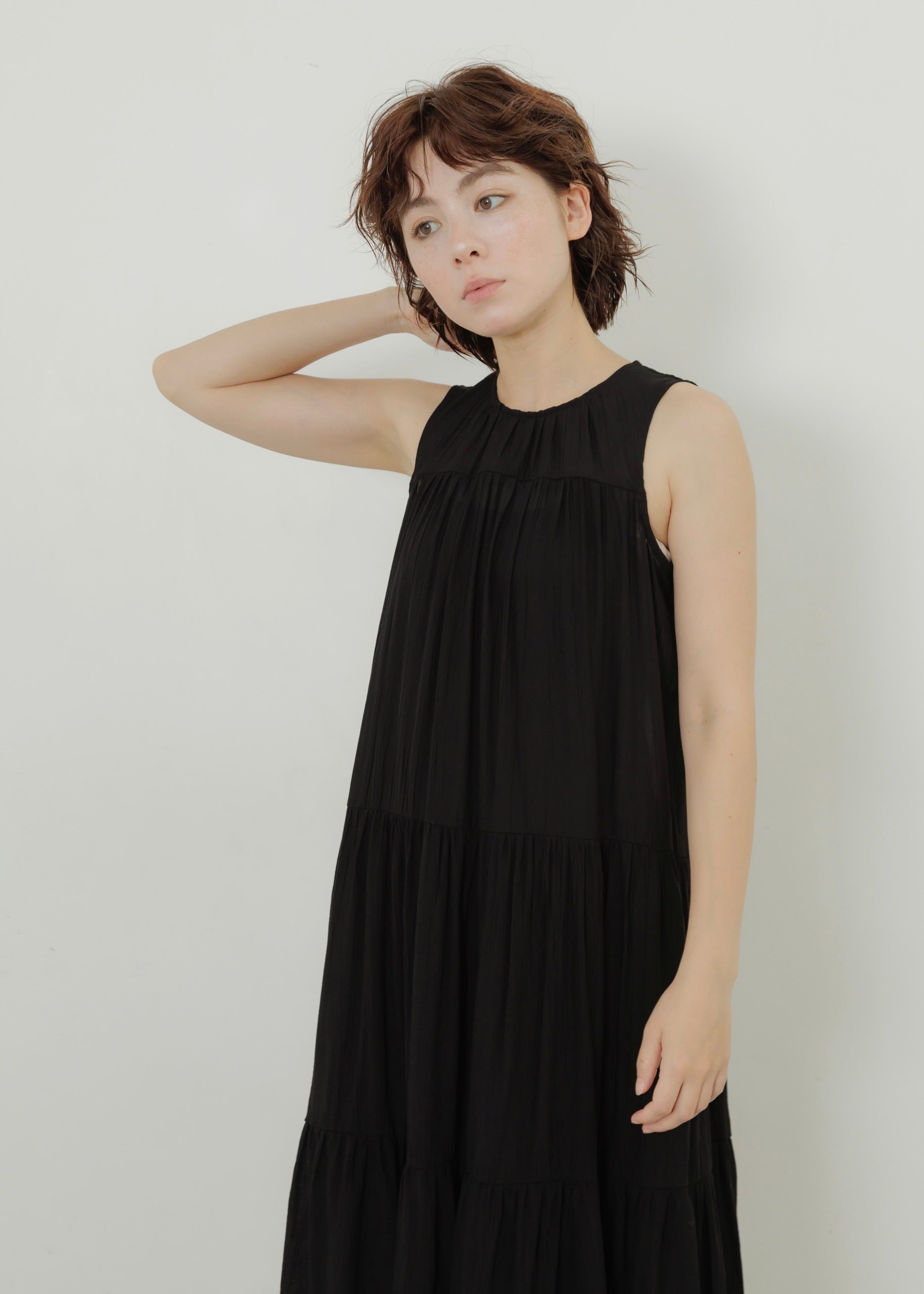 WASHER TIERED DRESS