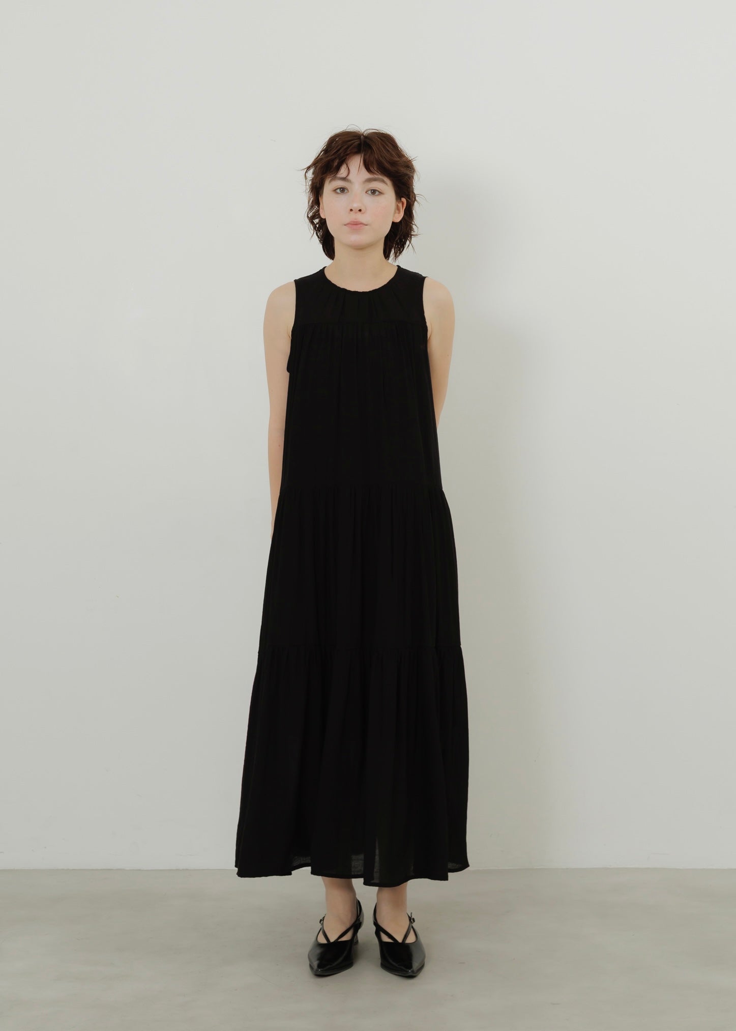 WASHER TIERED DRESS