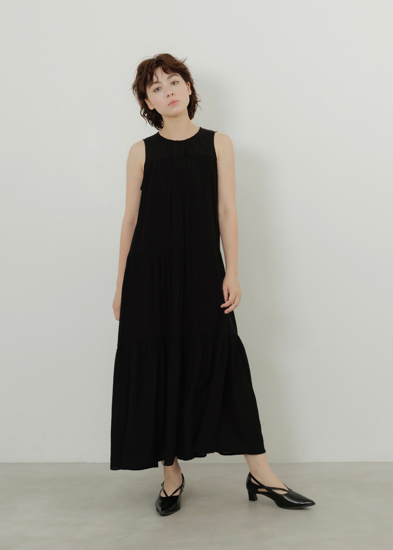 WASHER TIERED DRESS