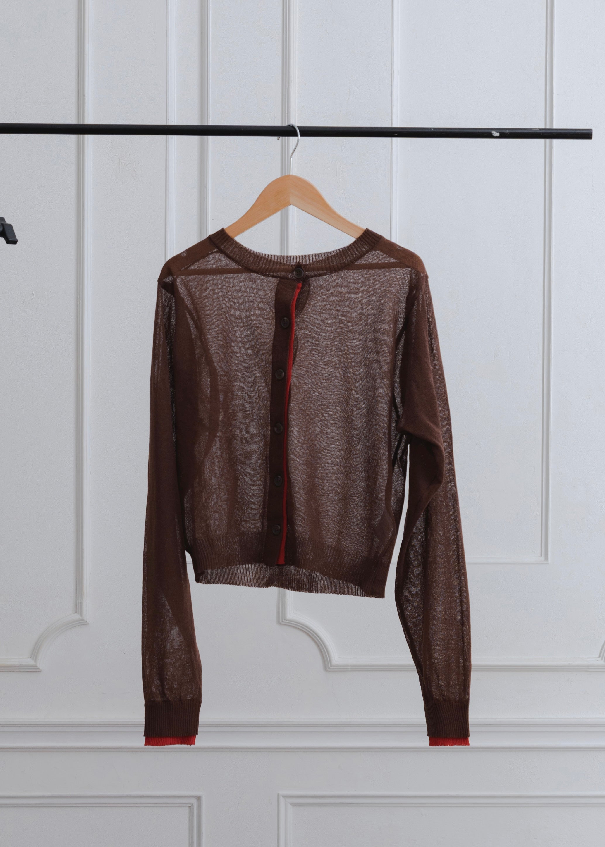 SHEER KNIT CARDIGAN