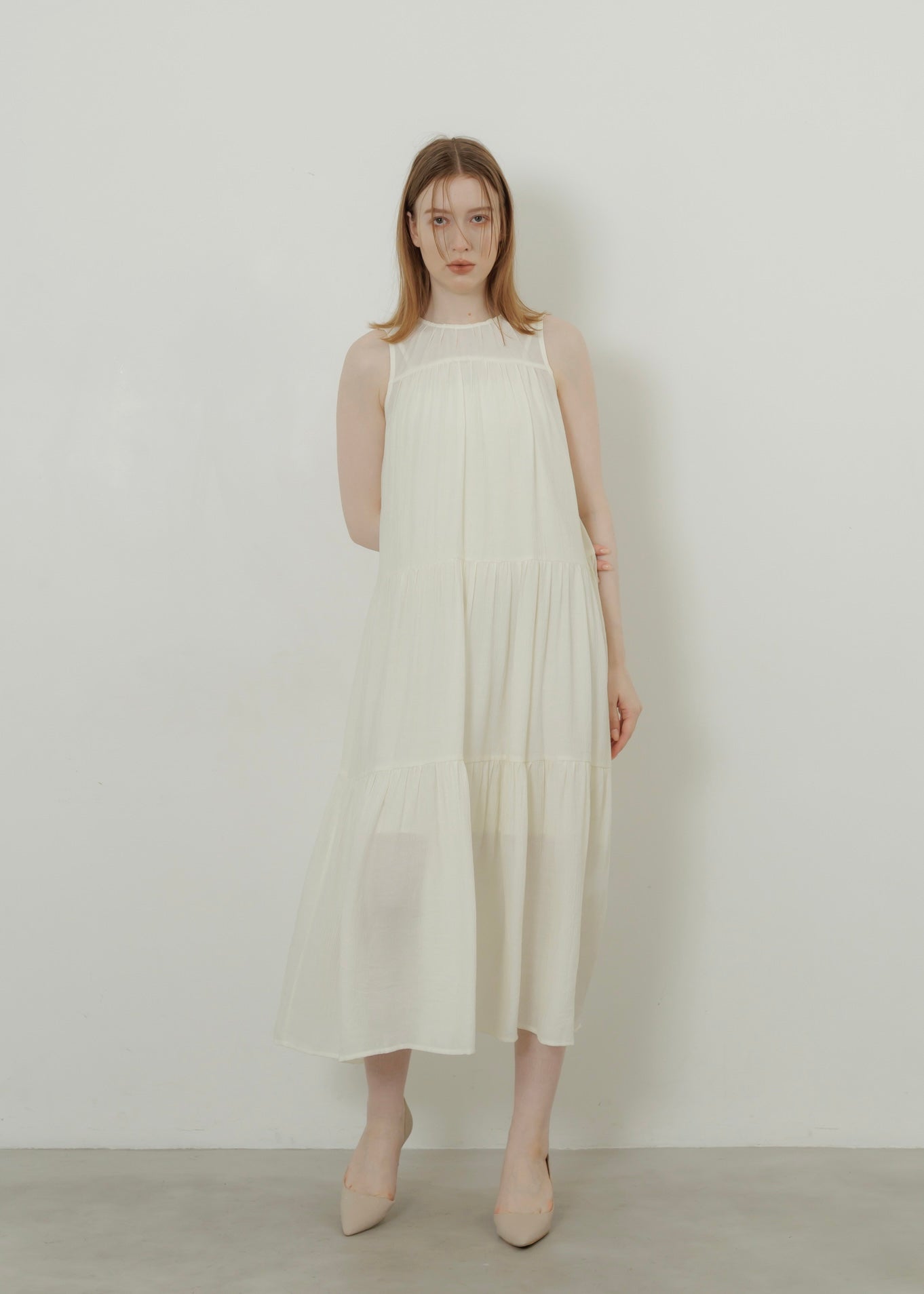 WASHER TIERED DRESS