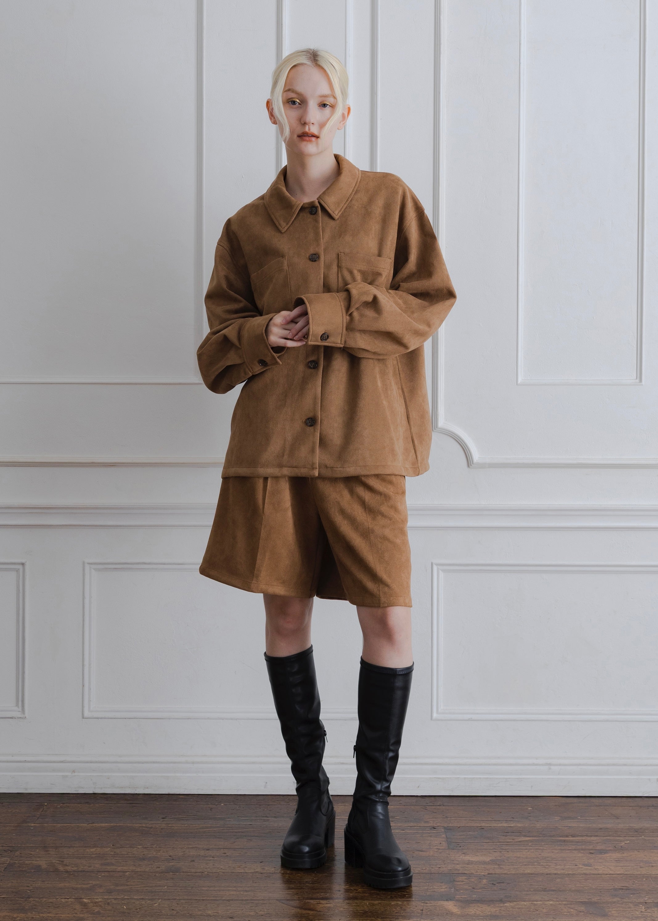 FAUX SUEDE JACKET