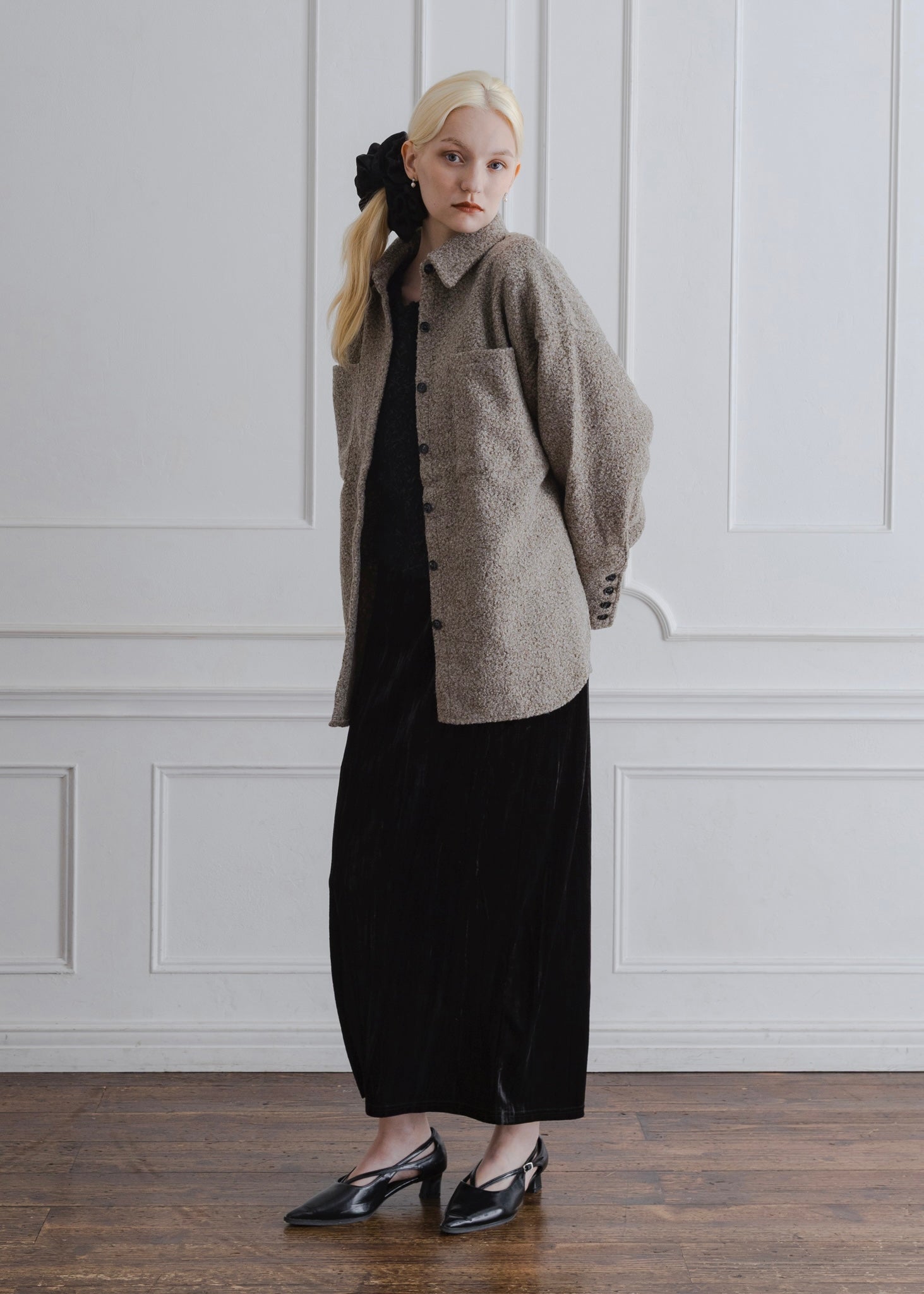 LOOP TWEED SHIRT