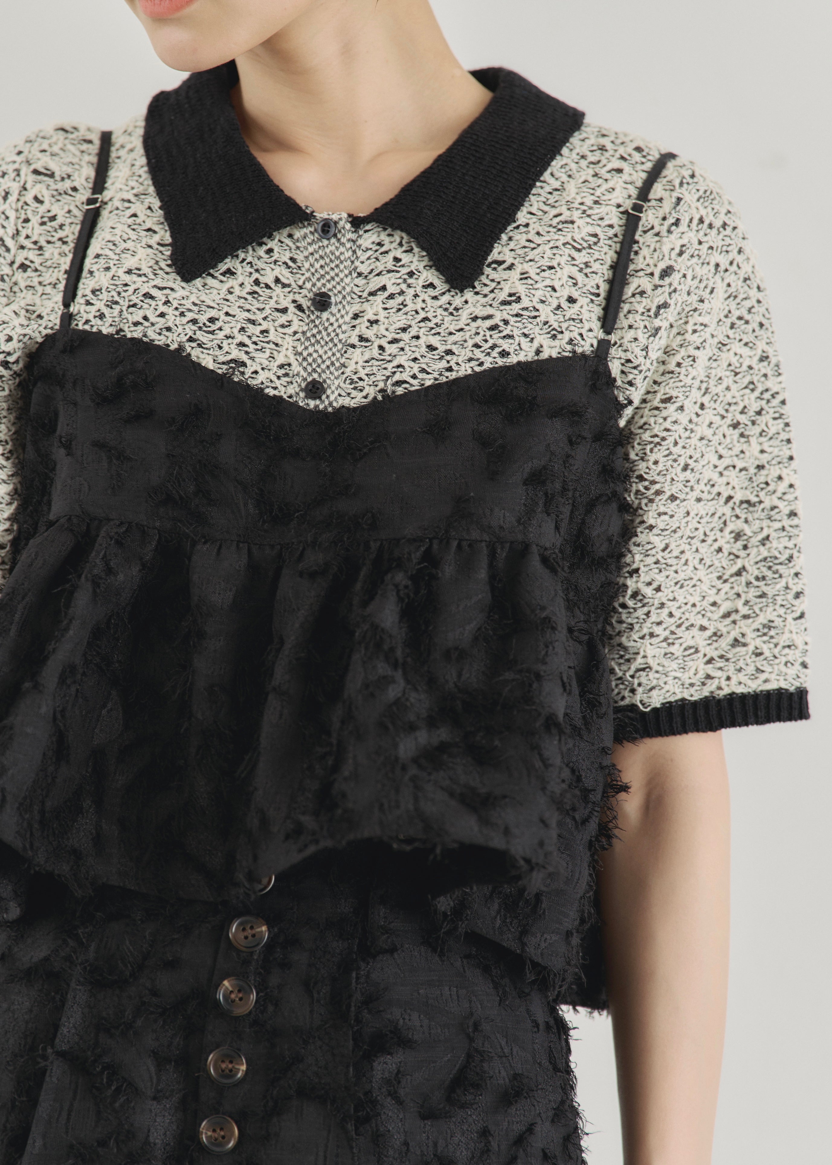 [夏 限定価格]apollonstore mix knit 試着のみ 夏 限定価格]apollonstore mix knit 試着のみ
