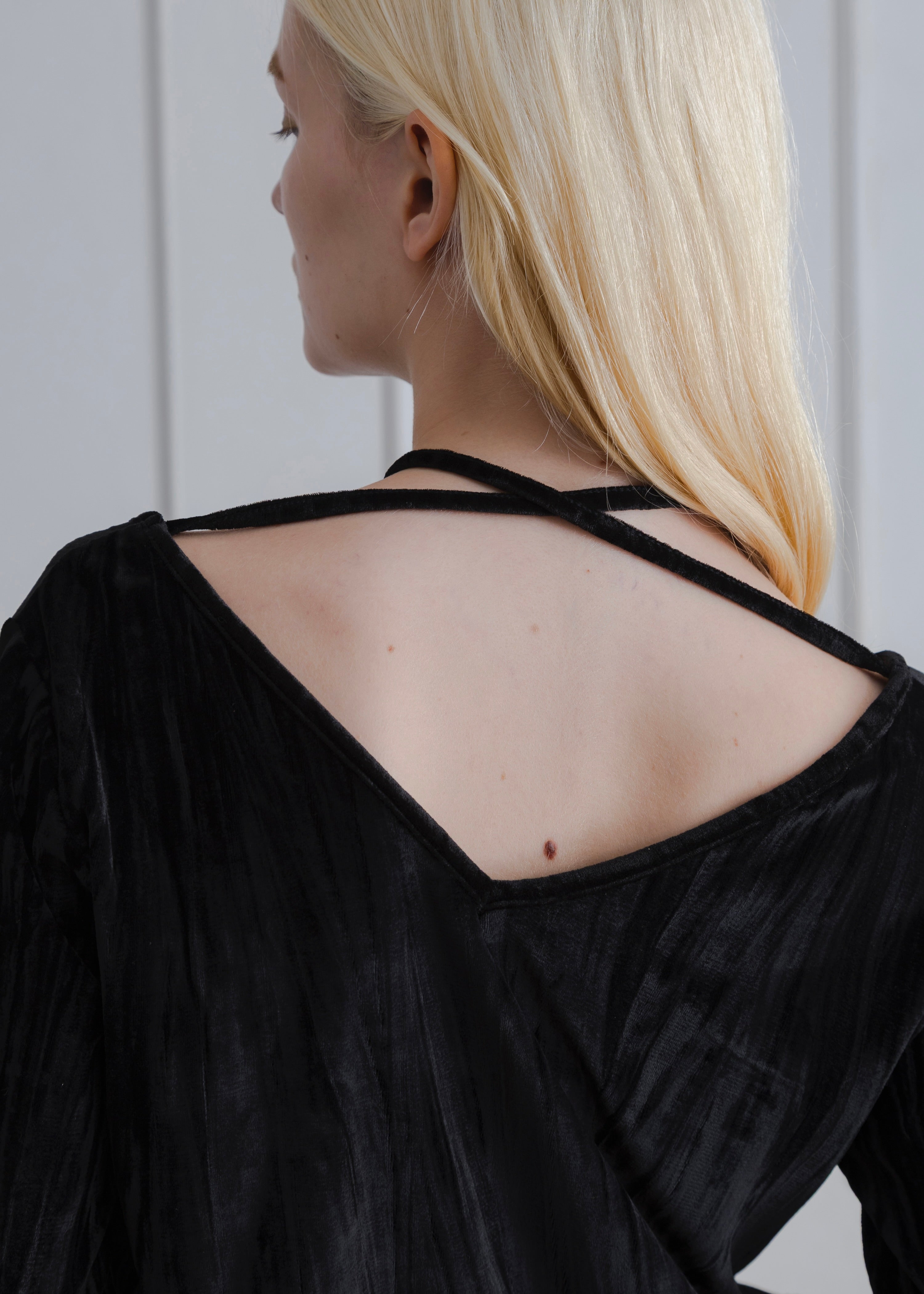 2WAY CRUSH VELOUR TOP