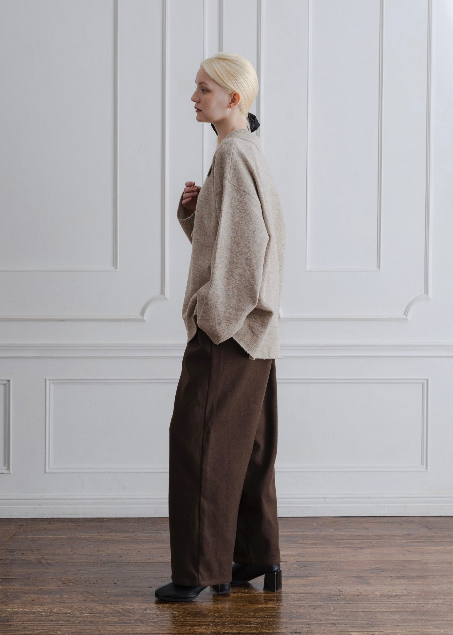 WOOL BLEND SKIPPER PULLOVER