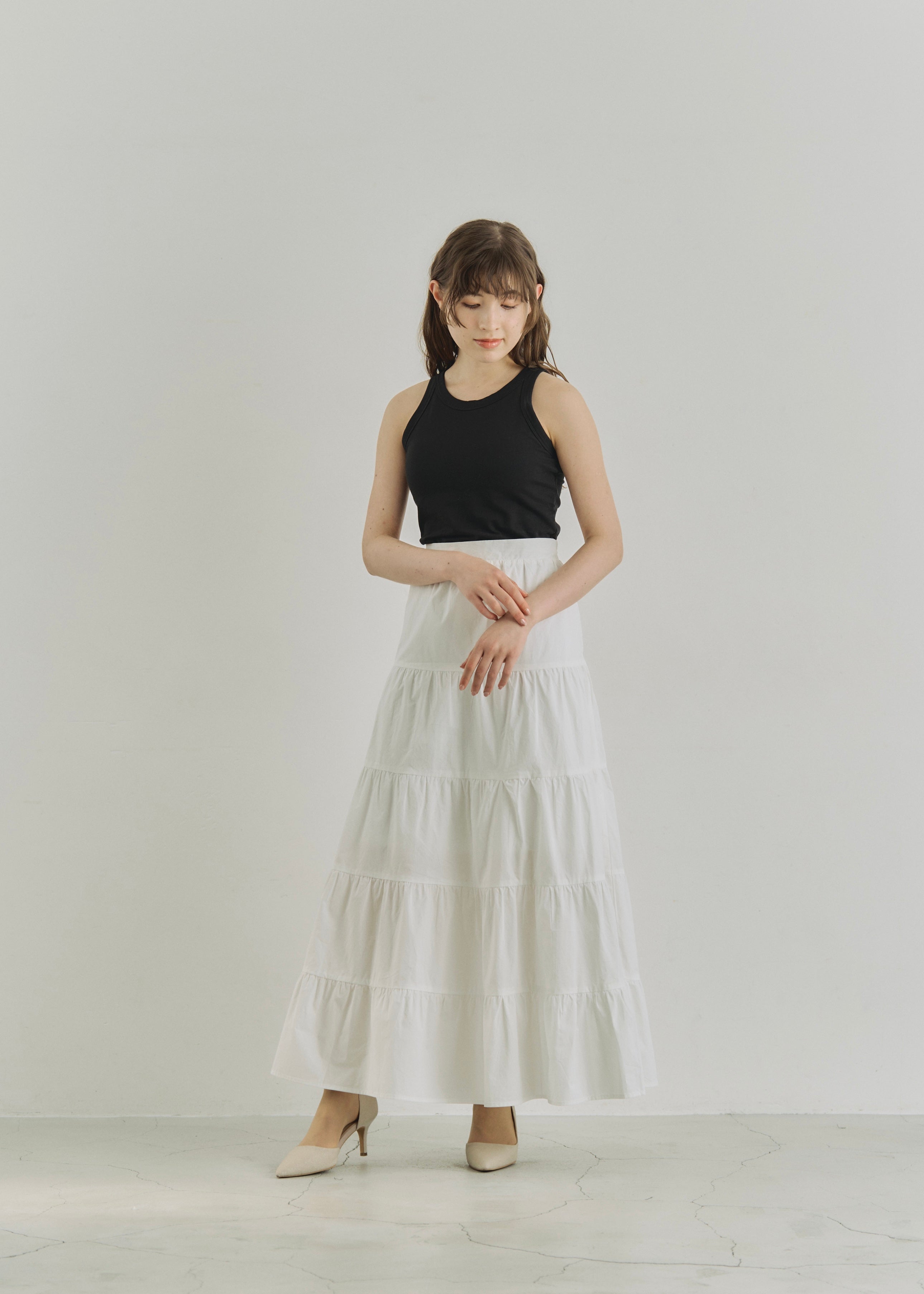 LAWN FLARE SKIRT