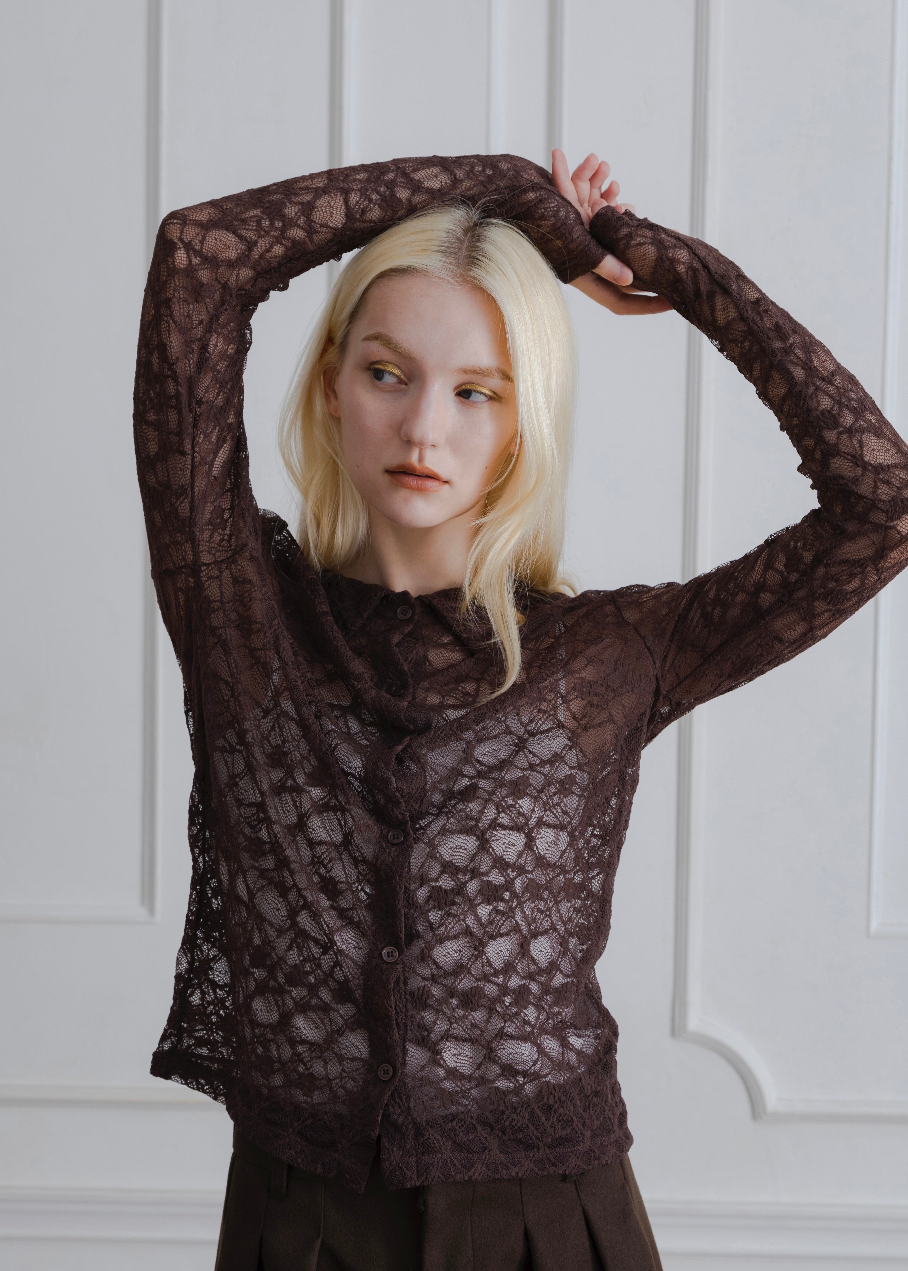 STRETCH LACE SHIRT