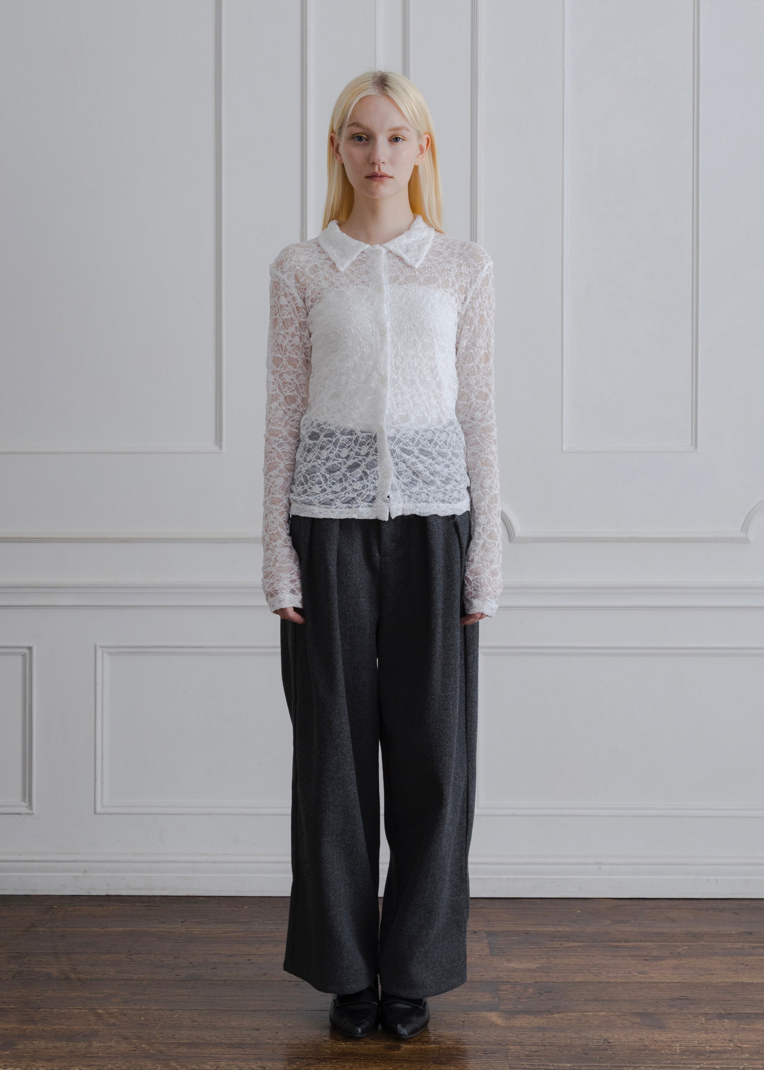 STRETCH LACE SHIRT
