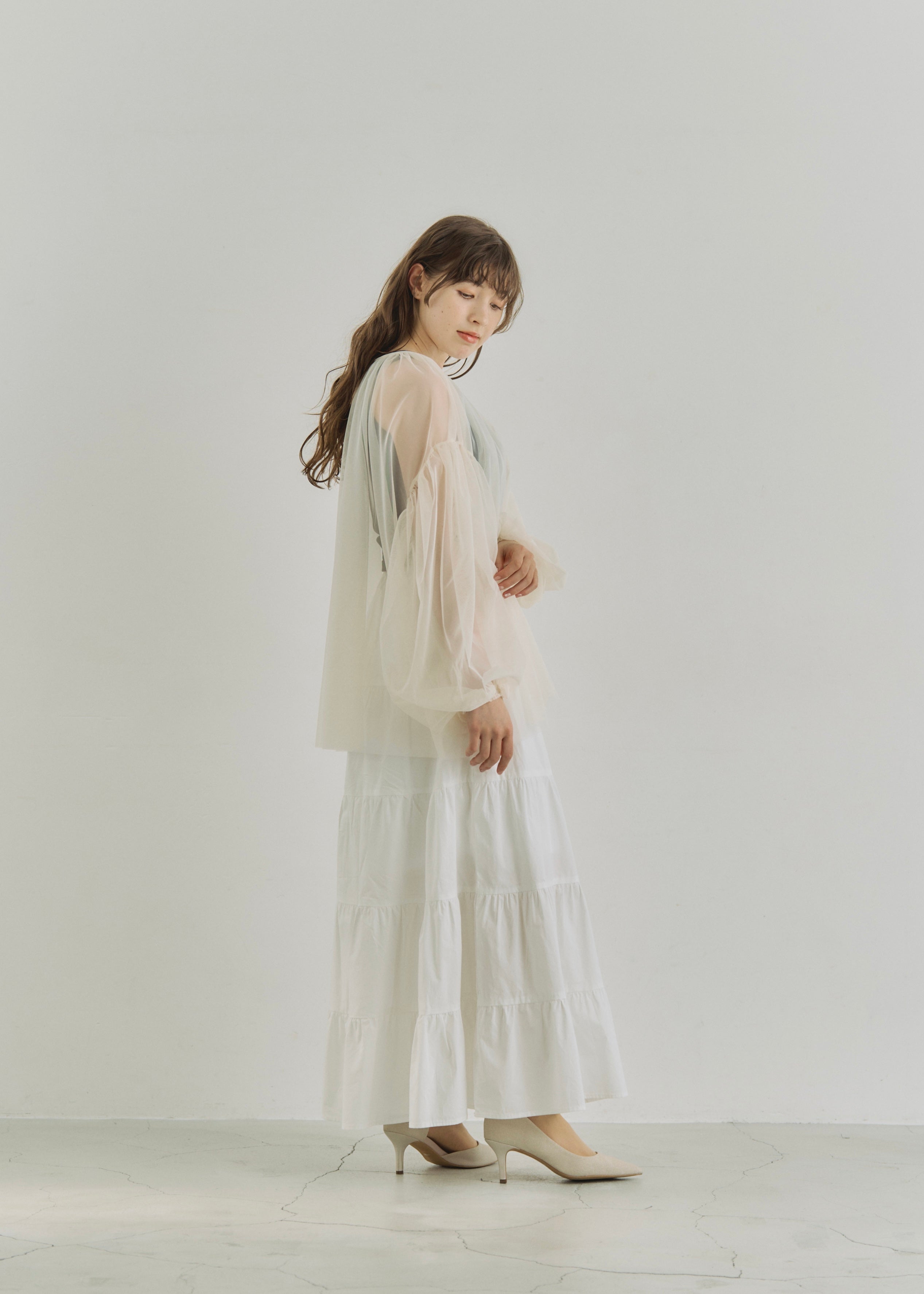 LAWN FLARE SKIRT