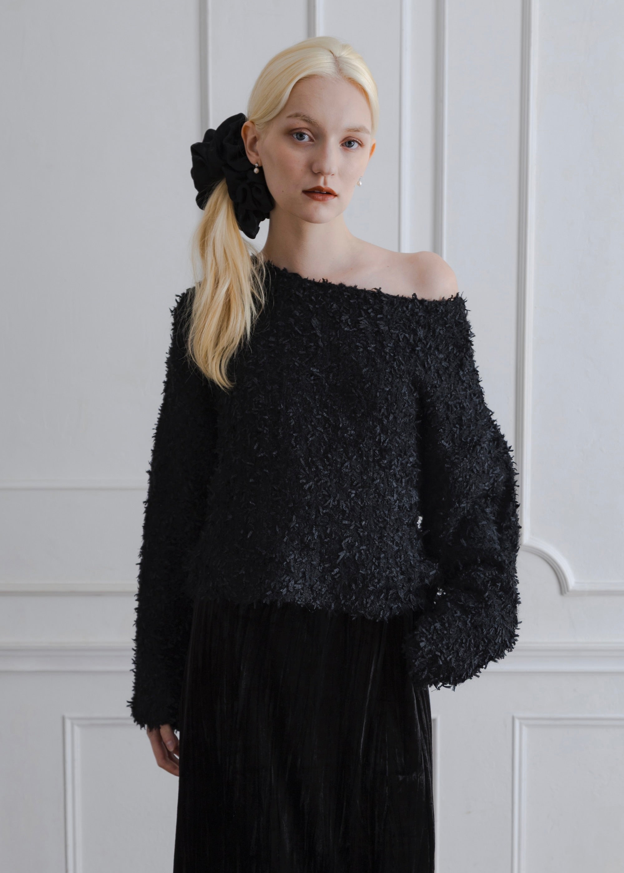 SHAGGY KNIT PULLOVER