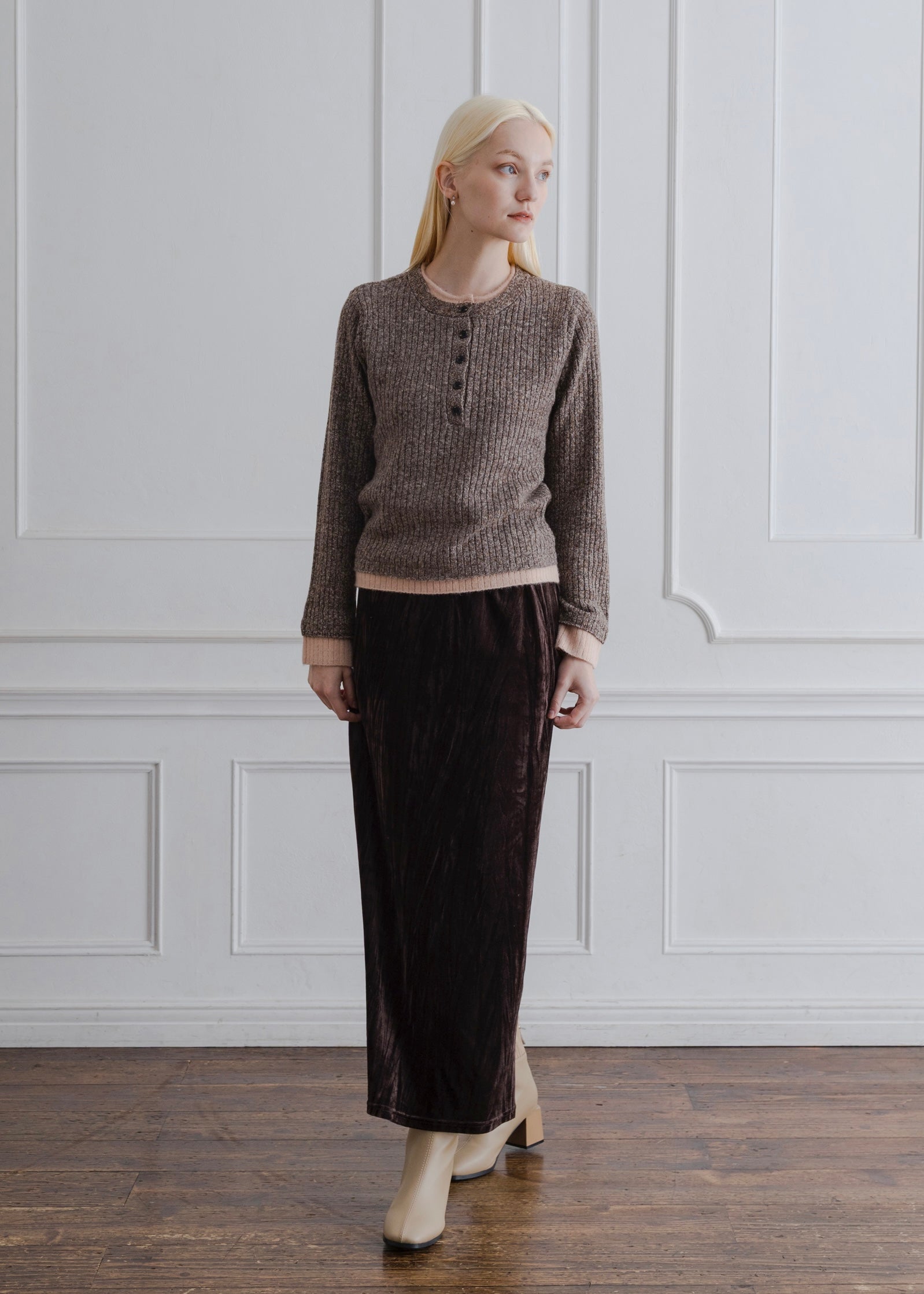 LAYERED MIX KNIT