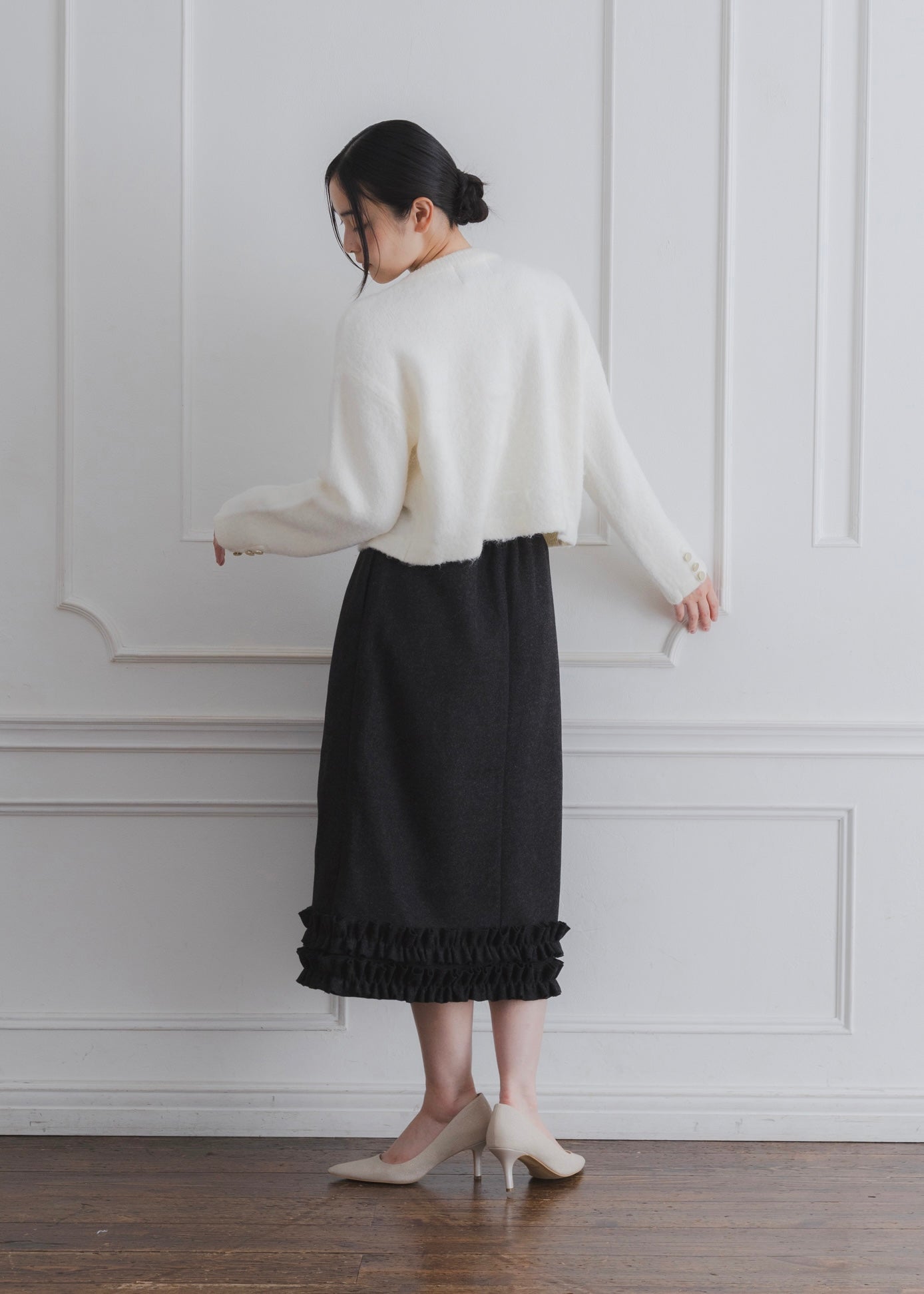 CROPPED SHAGGY CARDIGAN