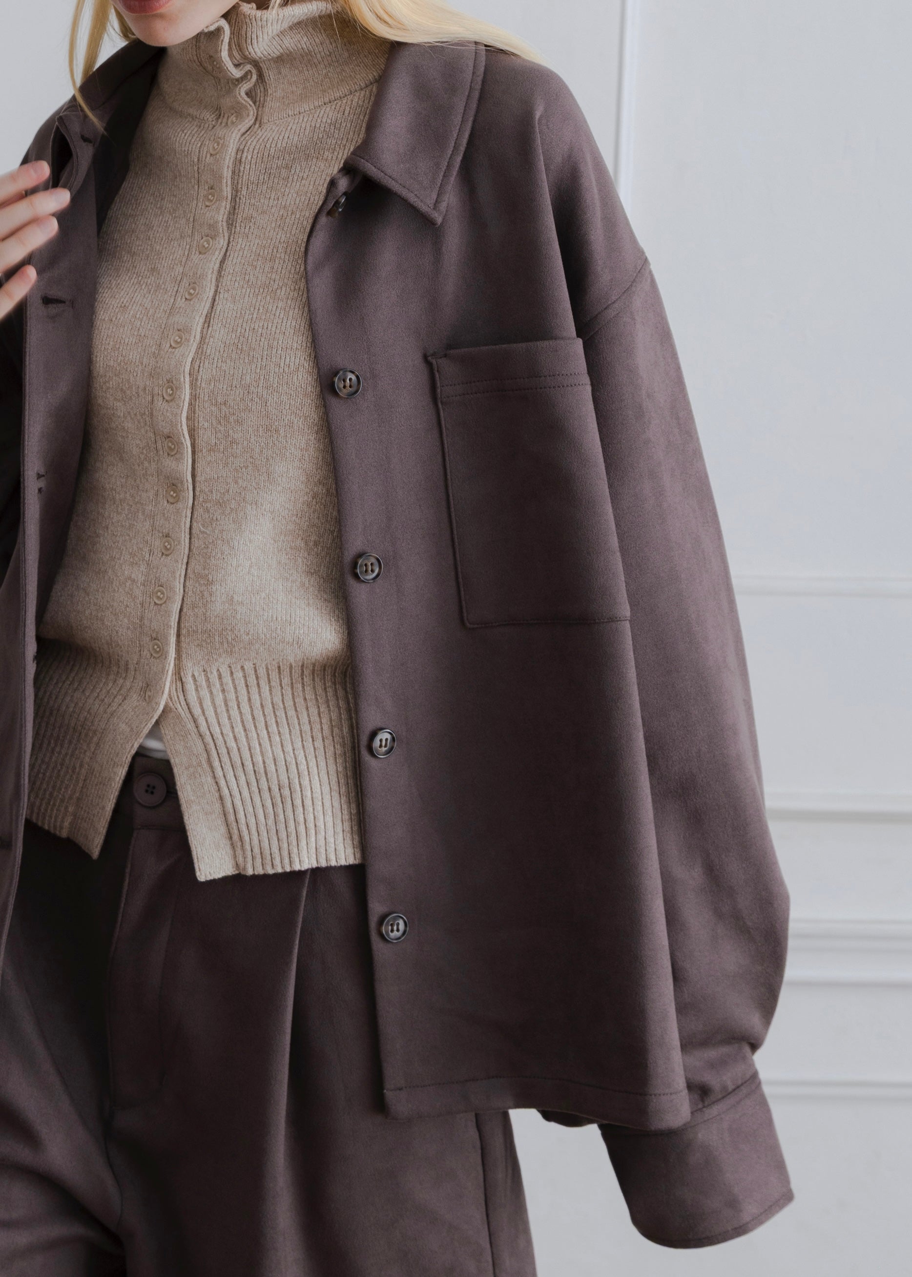 FAUX SUEDE JACKET