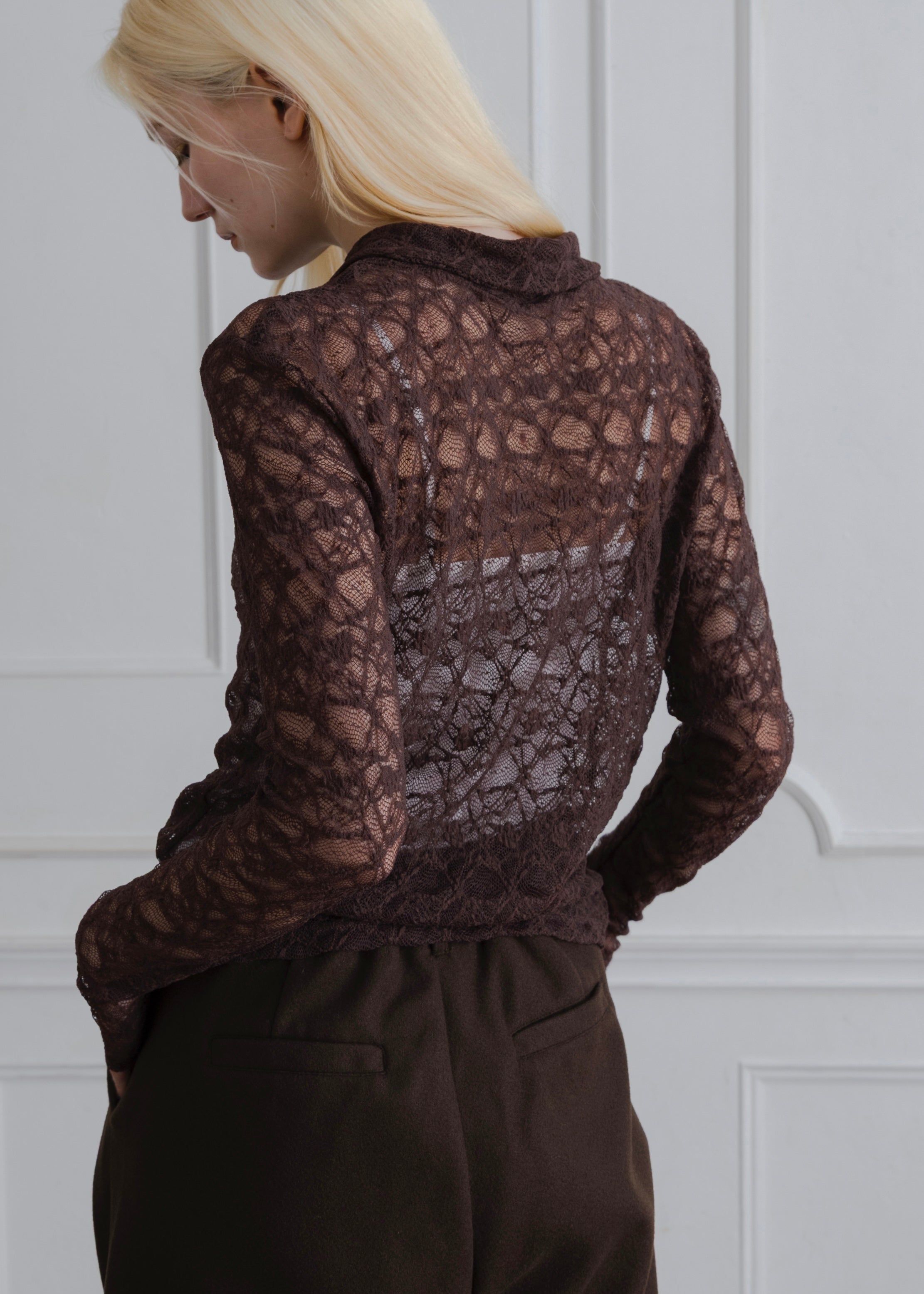 STRETCH LACE SHIRT
