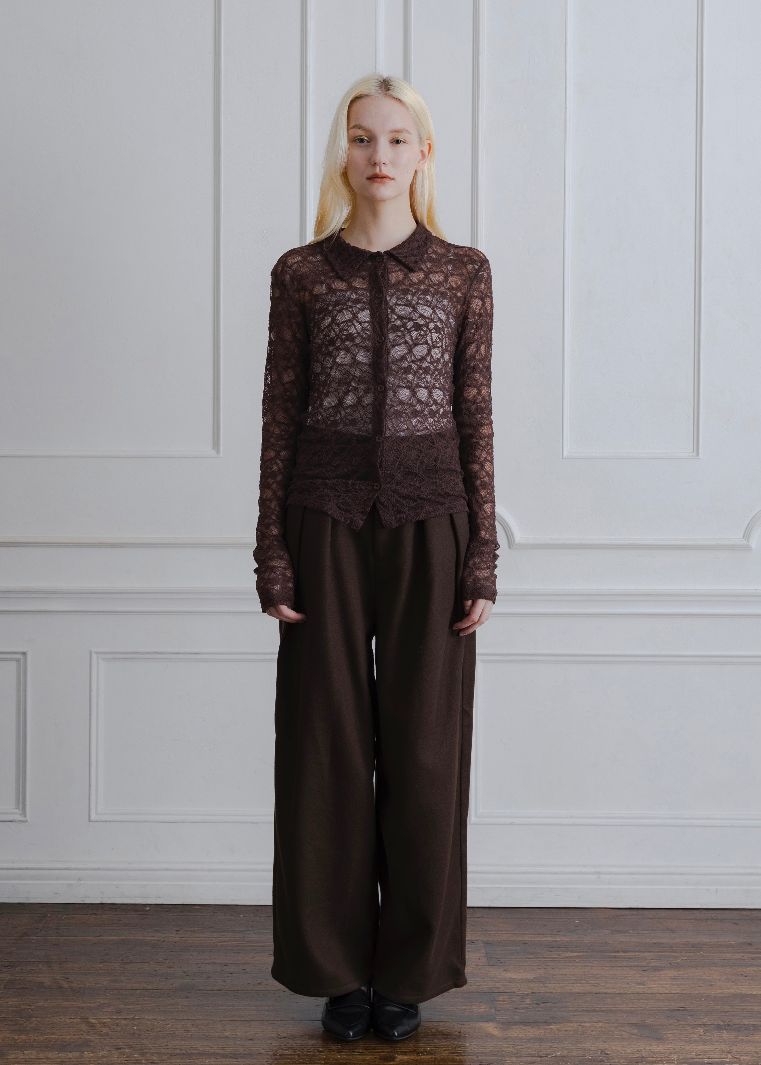 STRETCH LACE SHIRT
