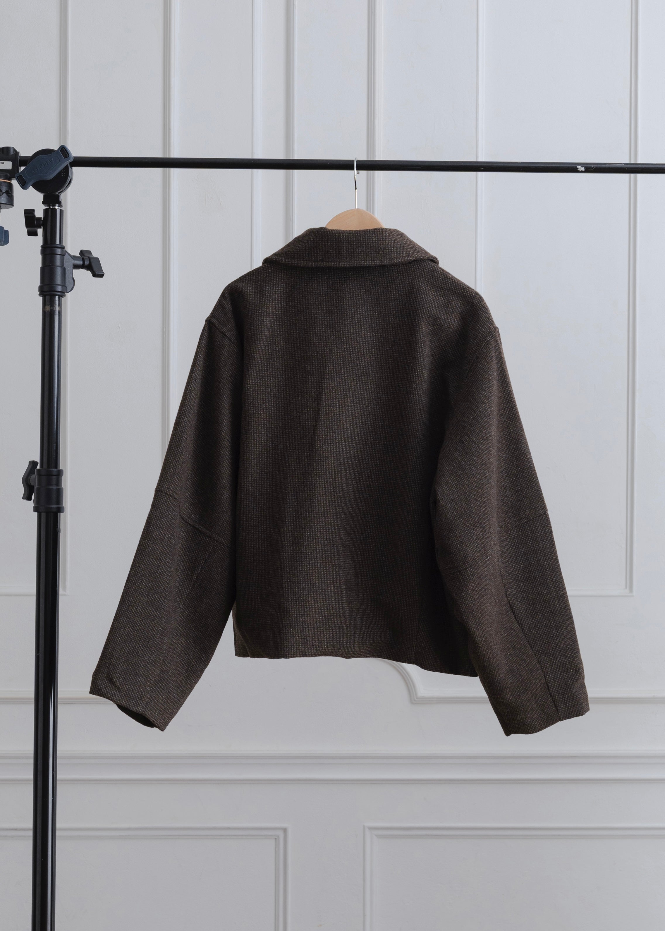 COCOON CHECK JACKET