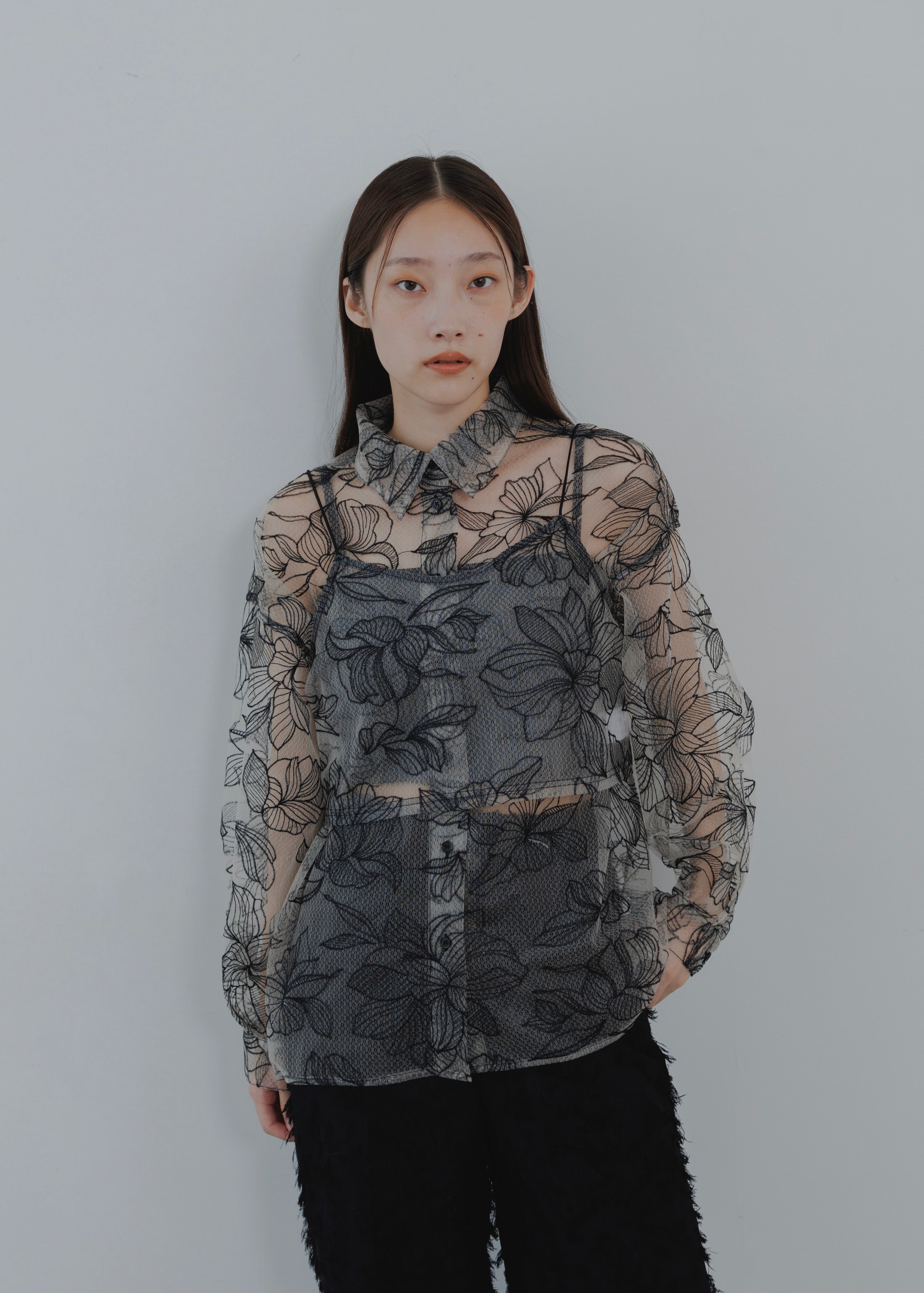 FLOWER TULLE CAMISOLE