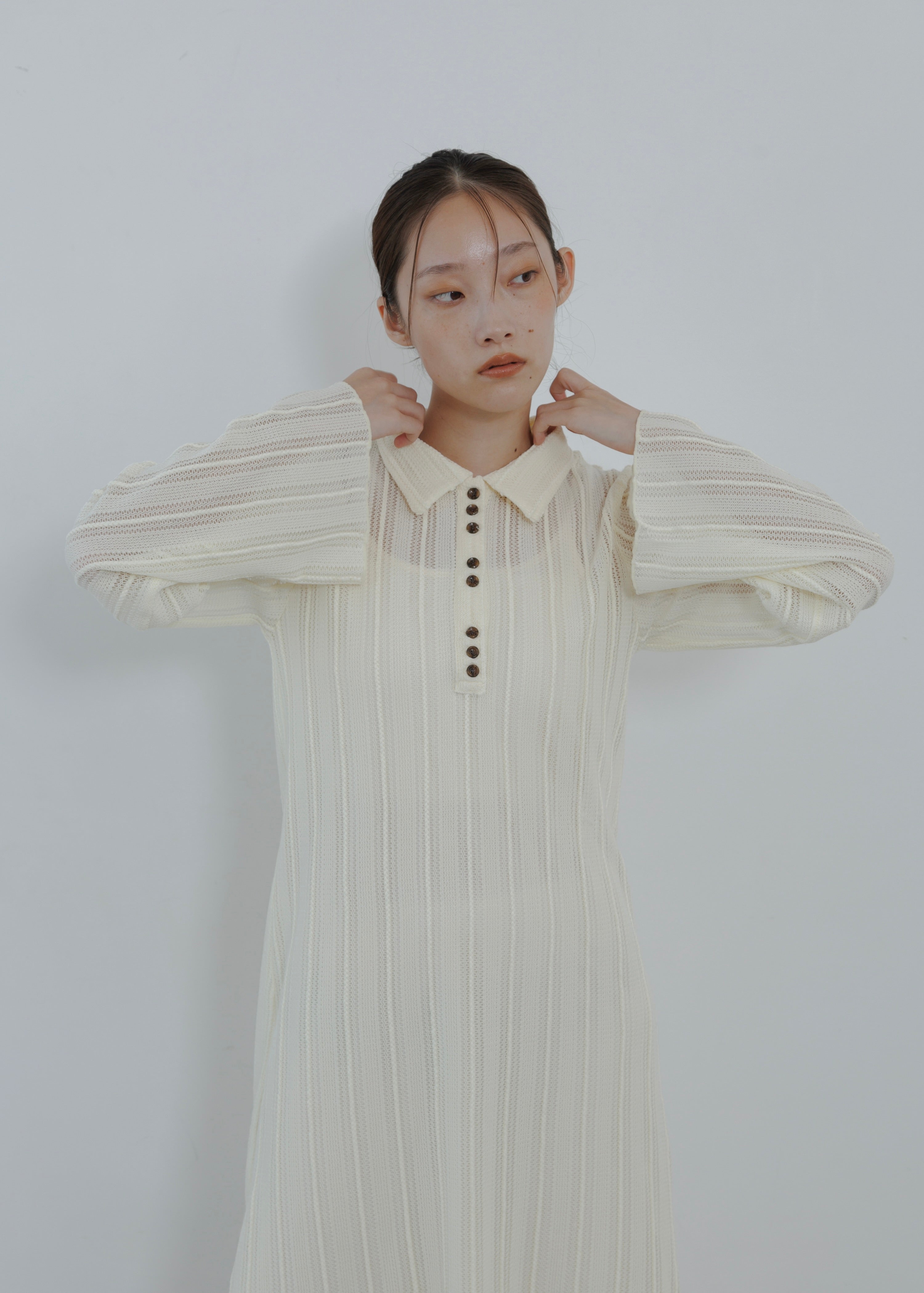 LACE POLO DRESS