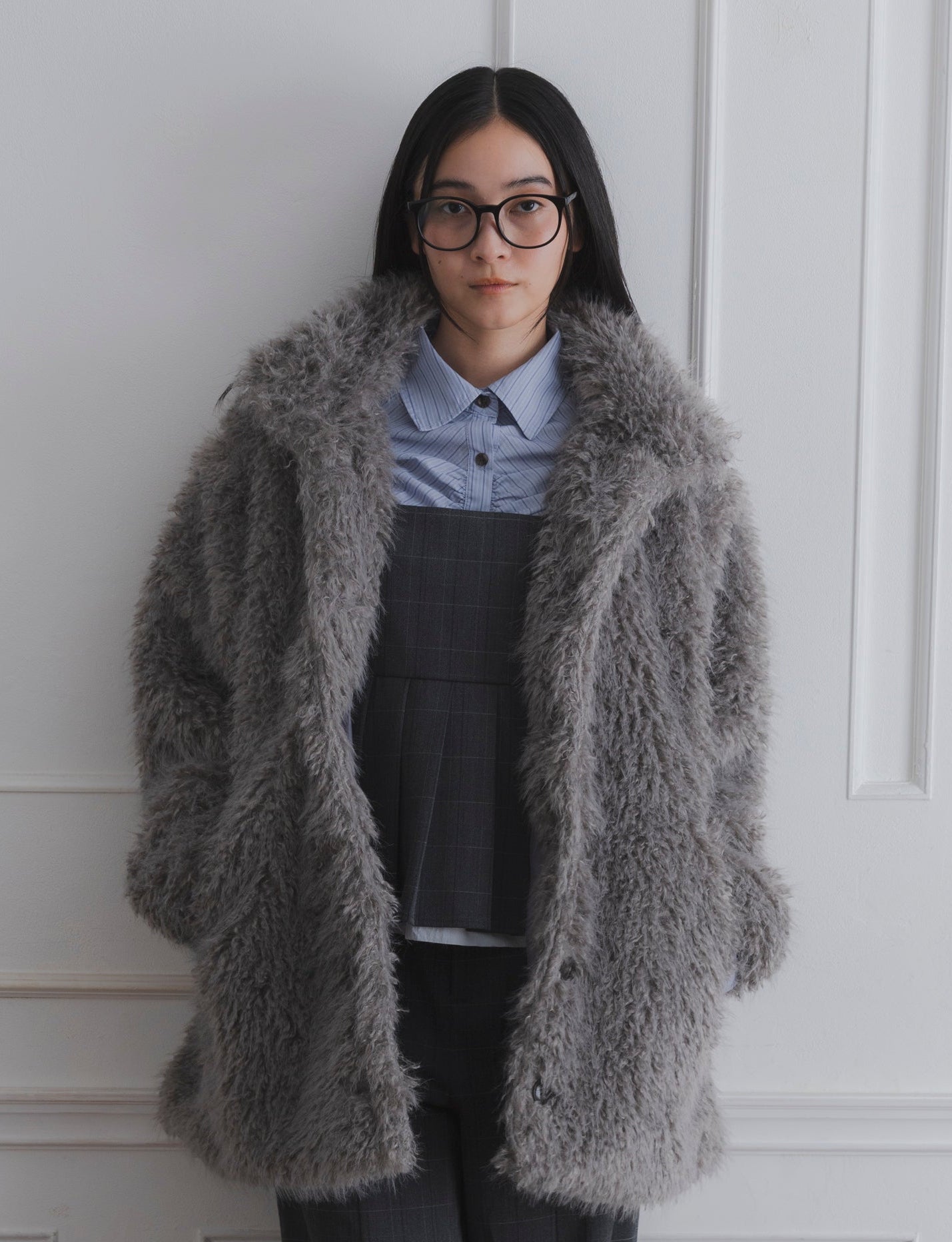 CHECK PLEATS CAMISOLE