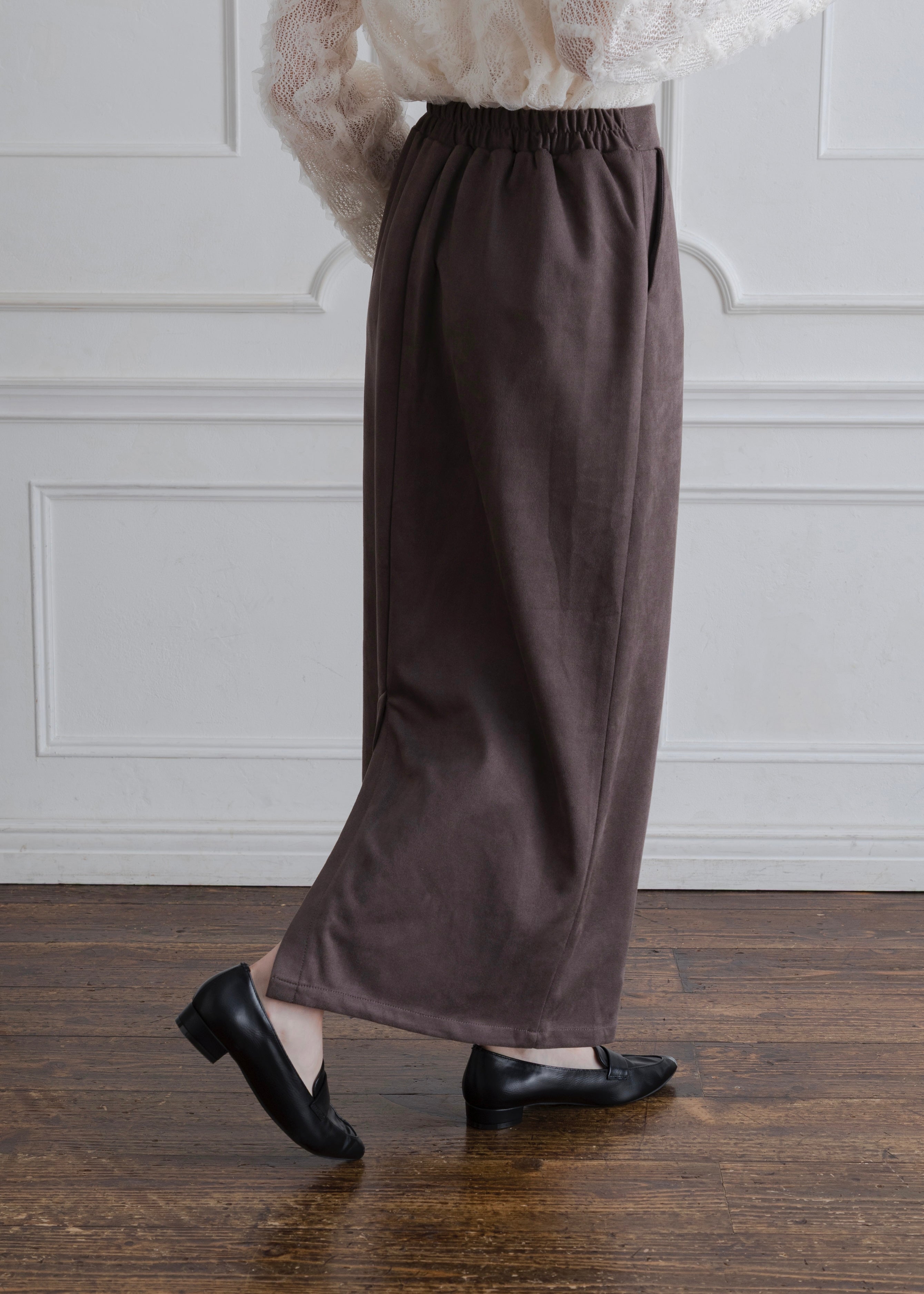 FAUX SUEDE SKIRT