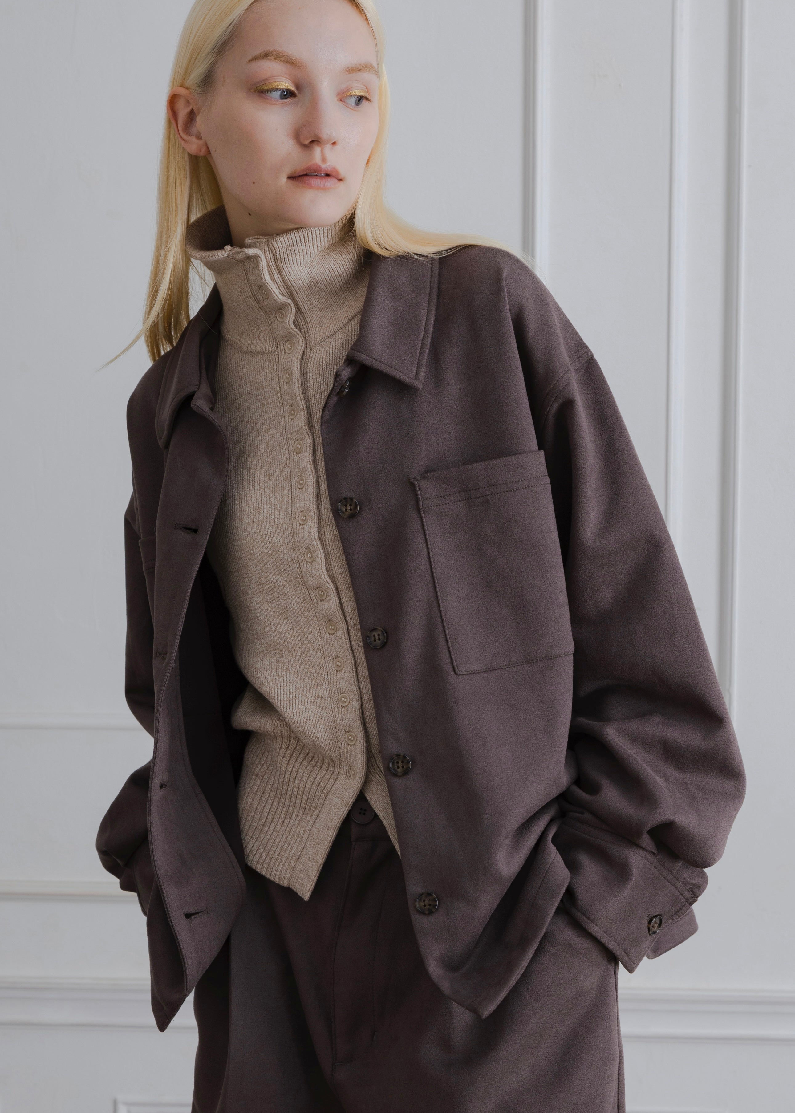 FAUX SUEDE JACKET