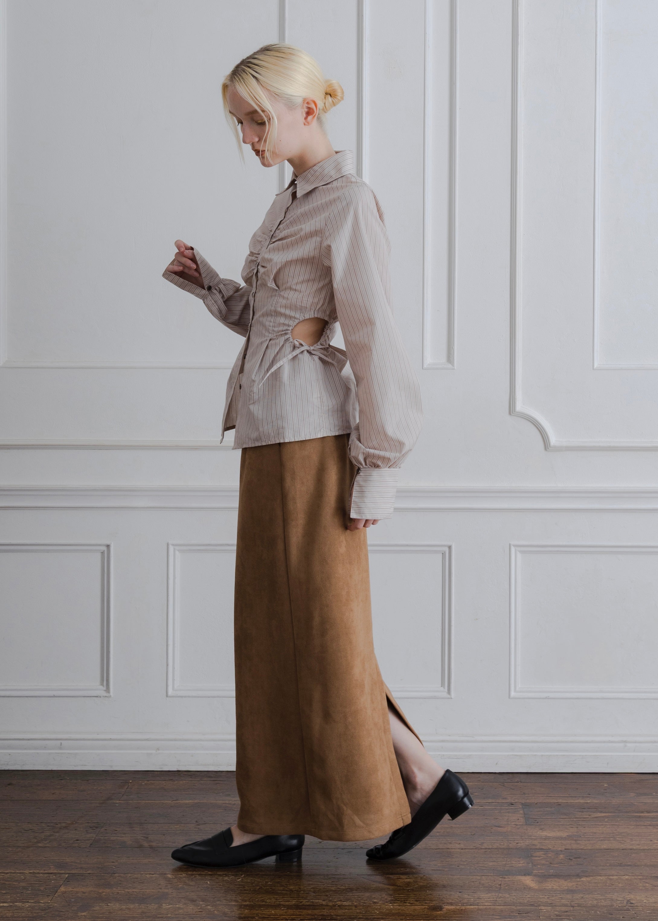 FAUX SUEDE SKIRT