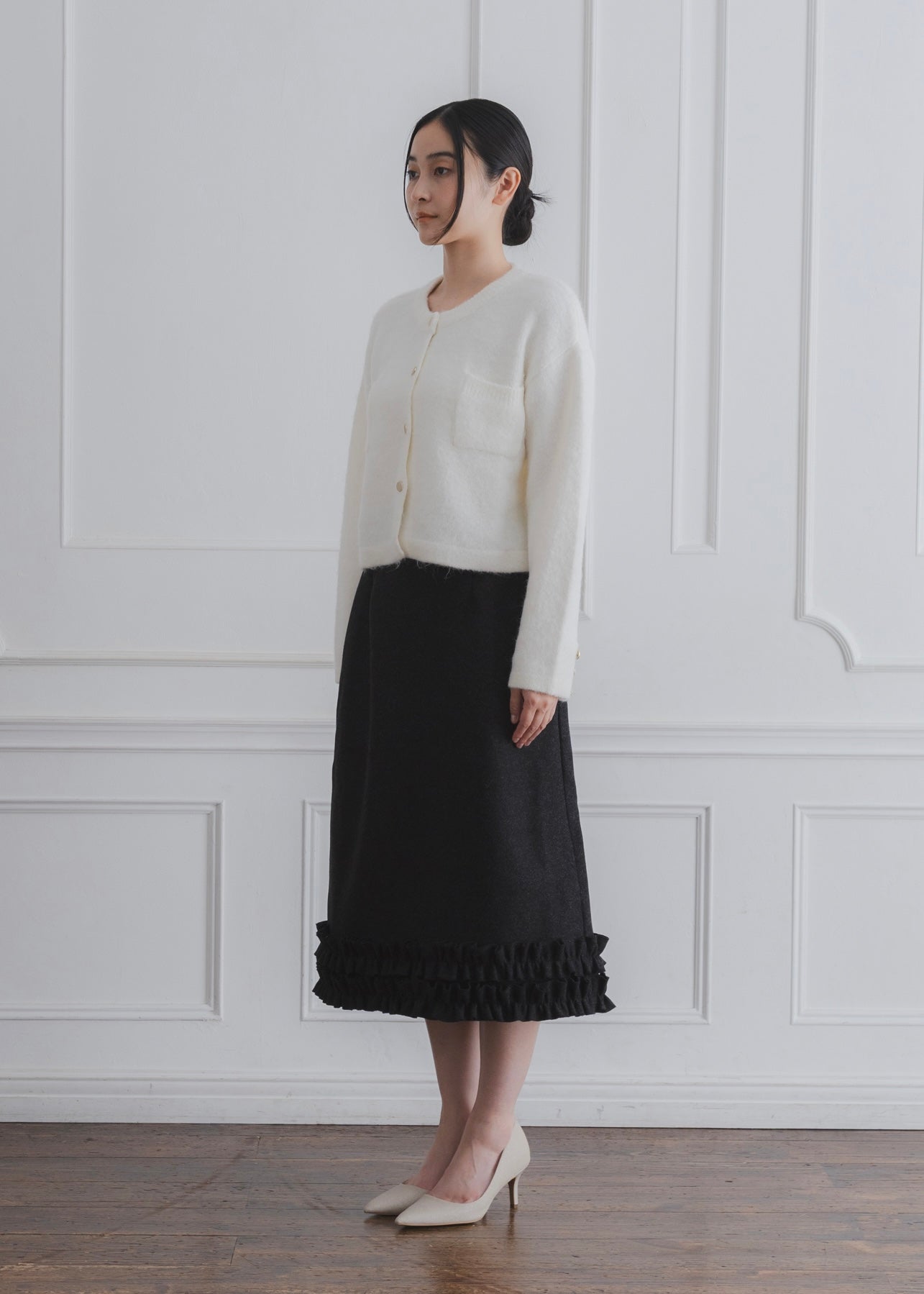 CROPPED SHAGGY CARDIGAN