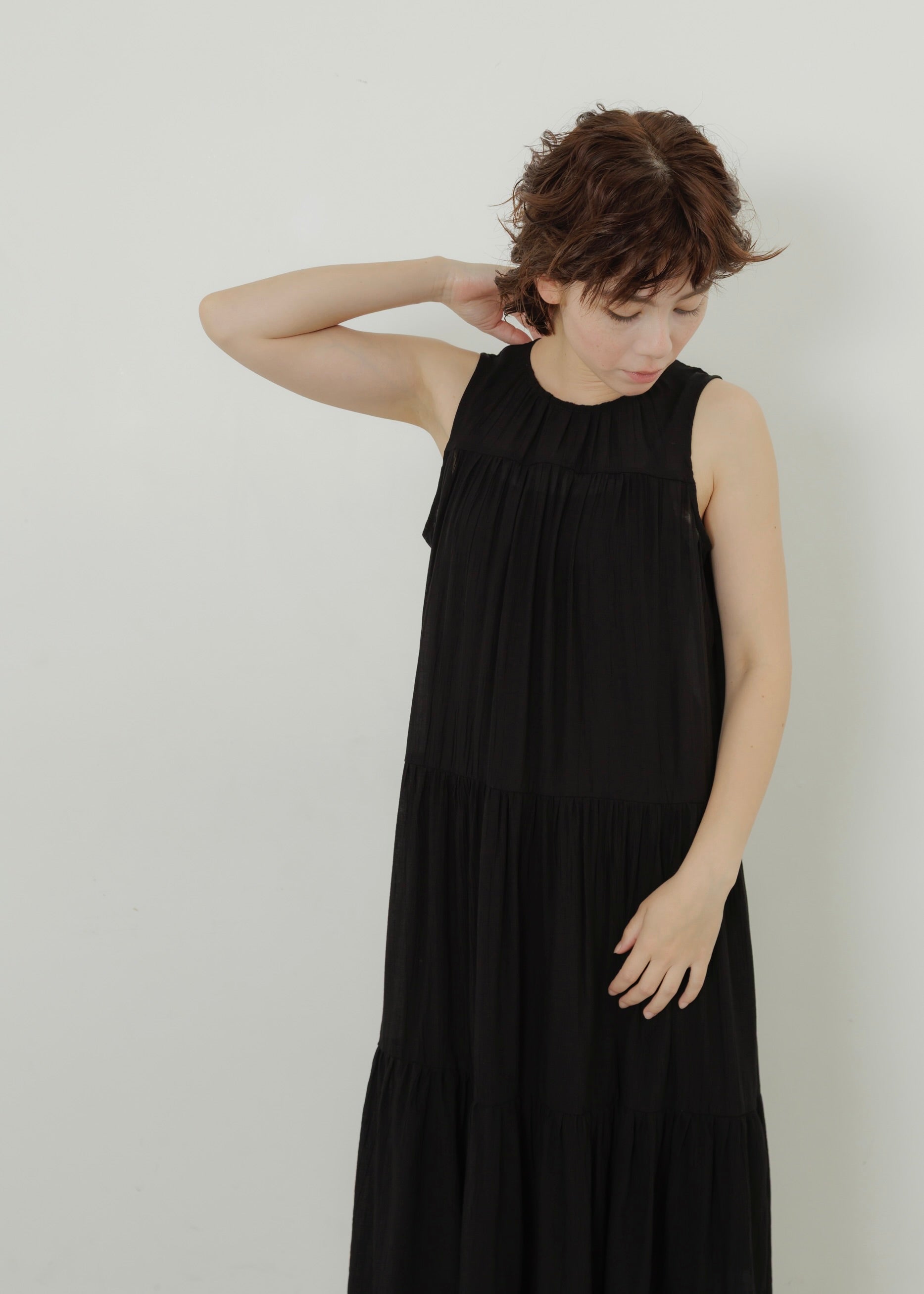 WASHER TIERED DRESS