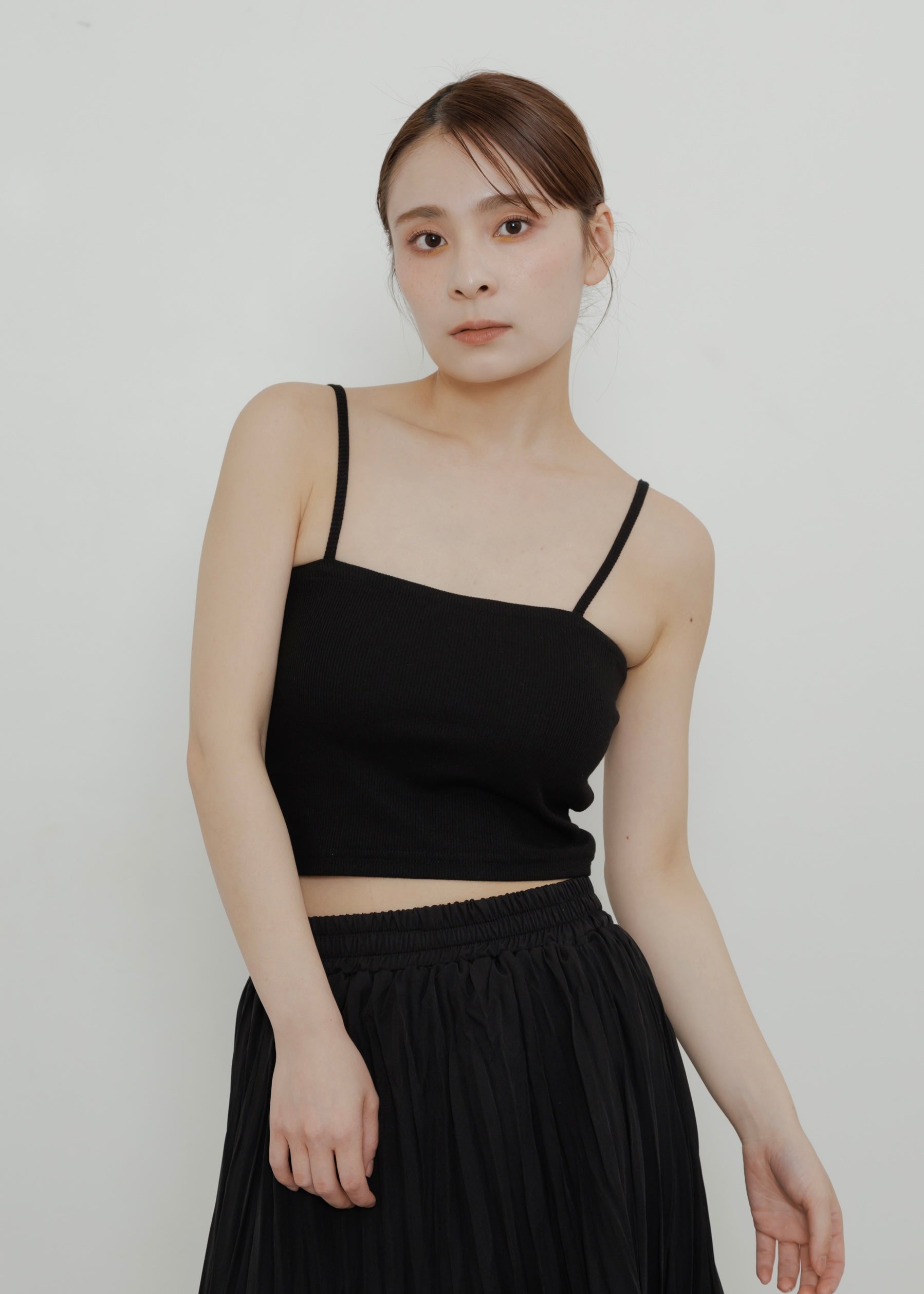 【14万円購入】CHANEL 黒 リブ編みキャミソール 14万円購入】CHANEL 黒 リブ編みキャミソール 14万円購入】CHANEL 黒 リブ