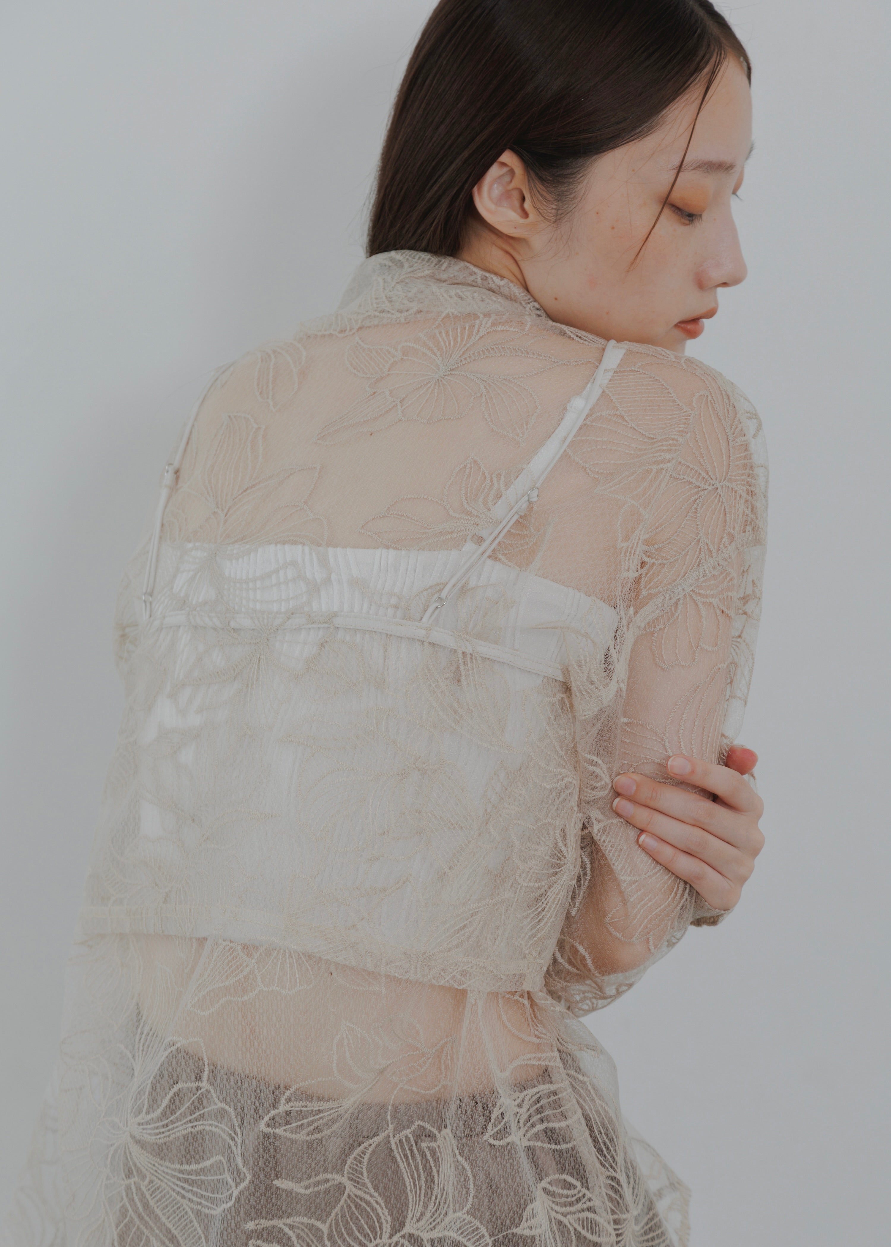 FLOWER TULLE CAMISOLE