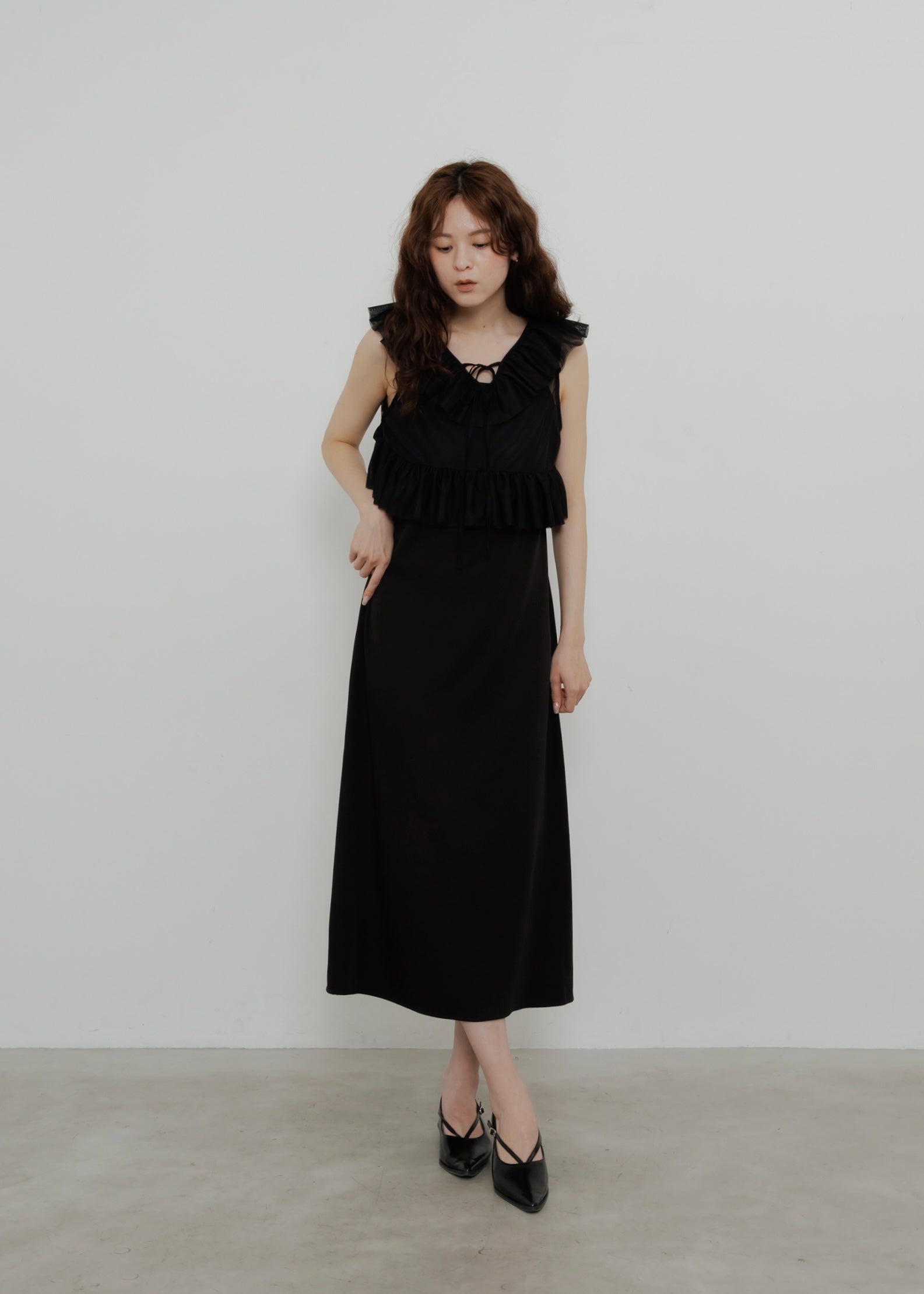 TULLE VEST SET DRESS