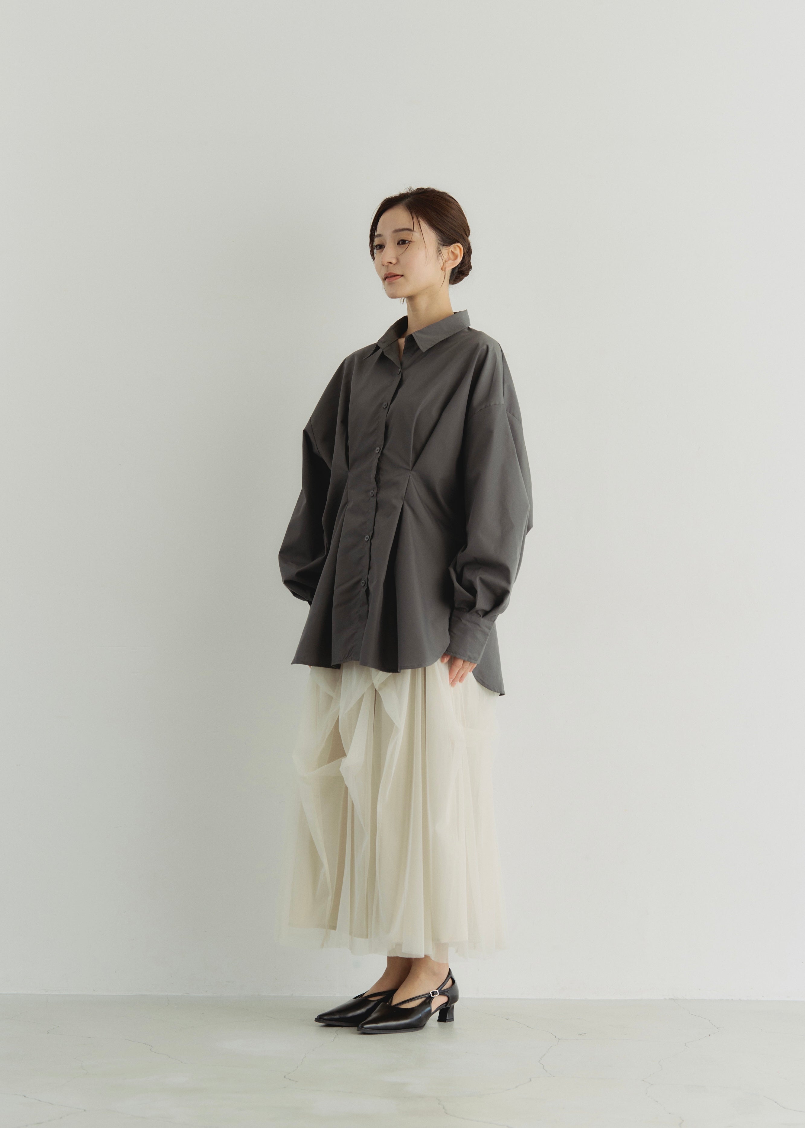 TULLE GATHER SKIRT