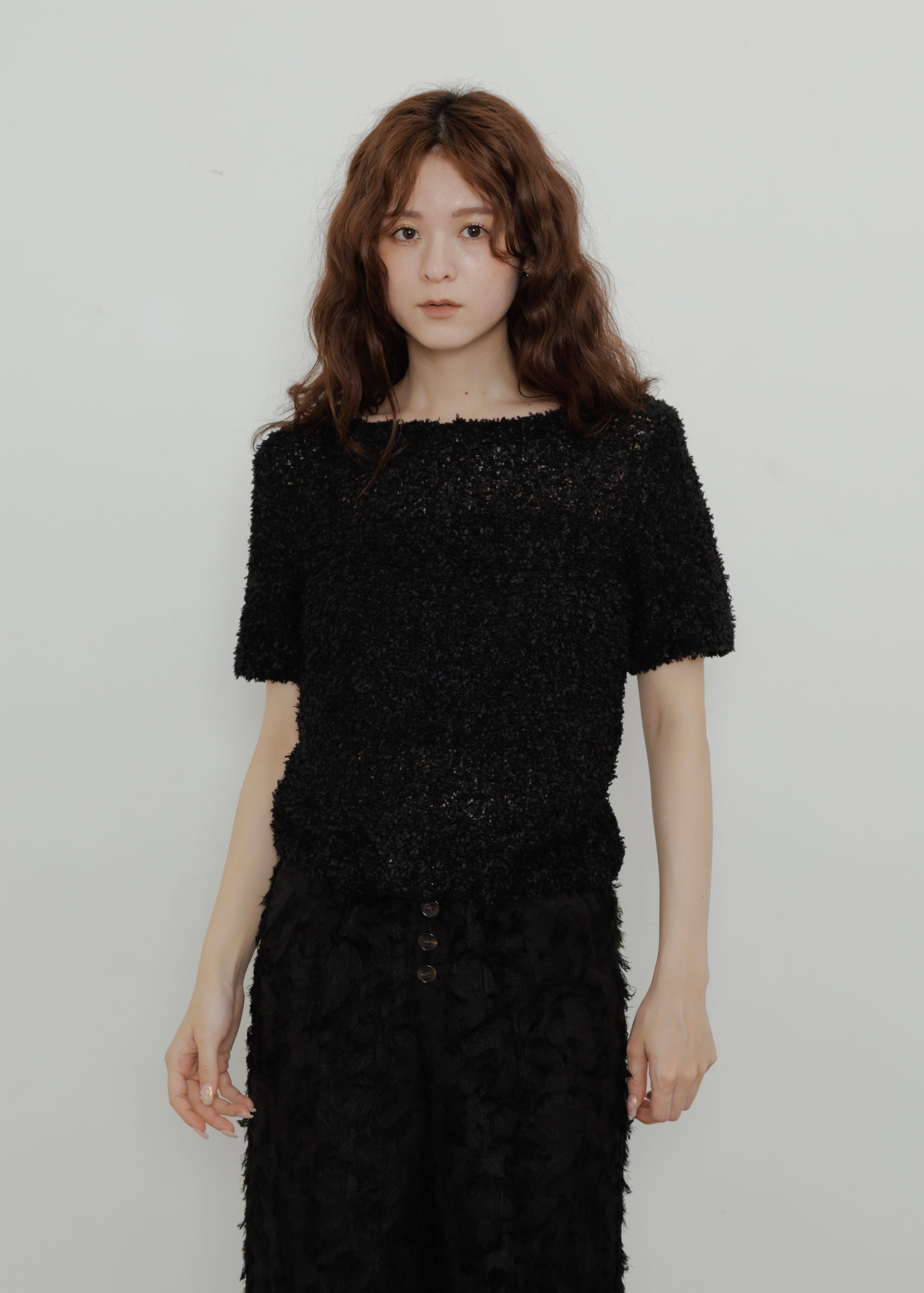 SHAGGY KNIT TOP