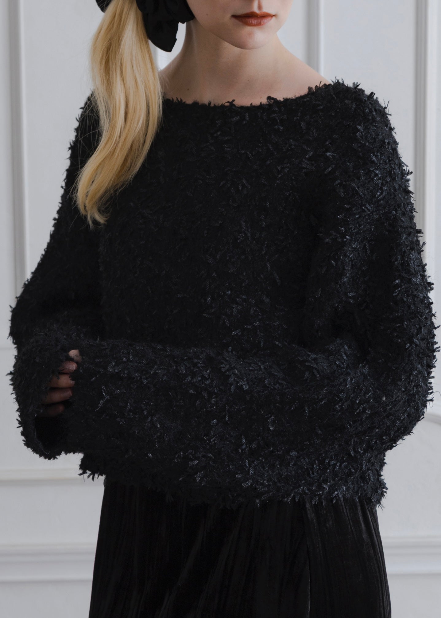 SHAGGY KNIT PULLOVER