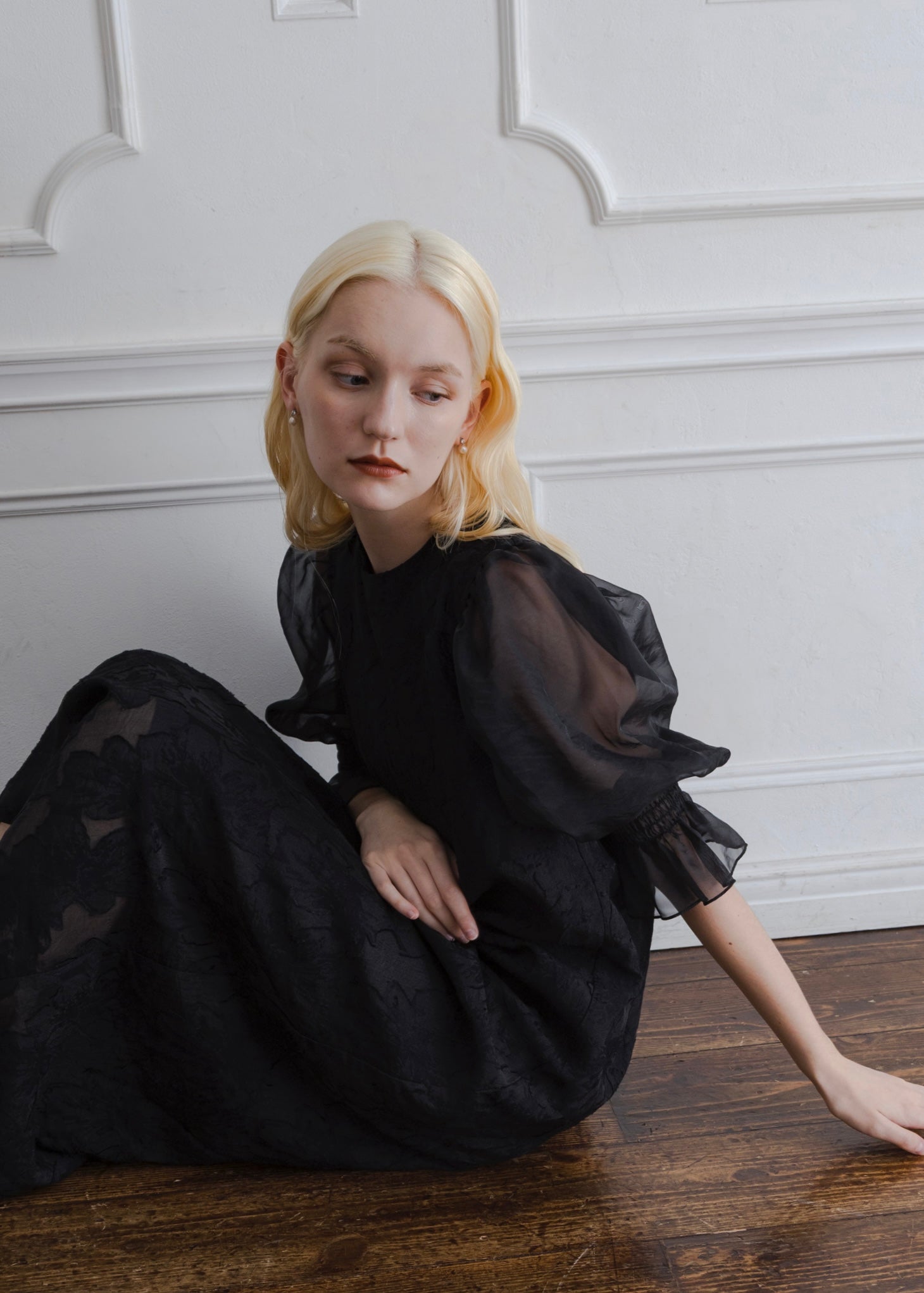 ORGANDY SLEEVE DRESS