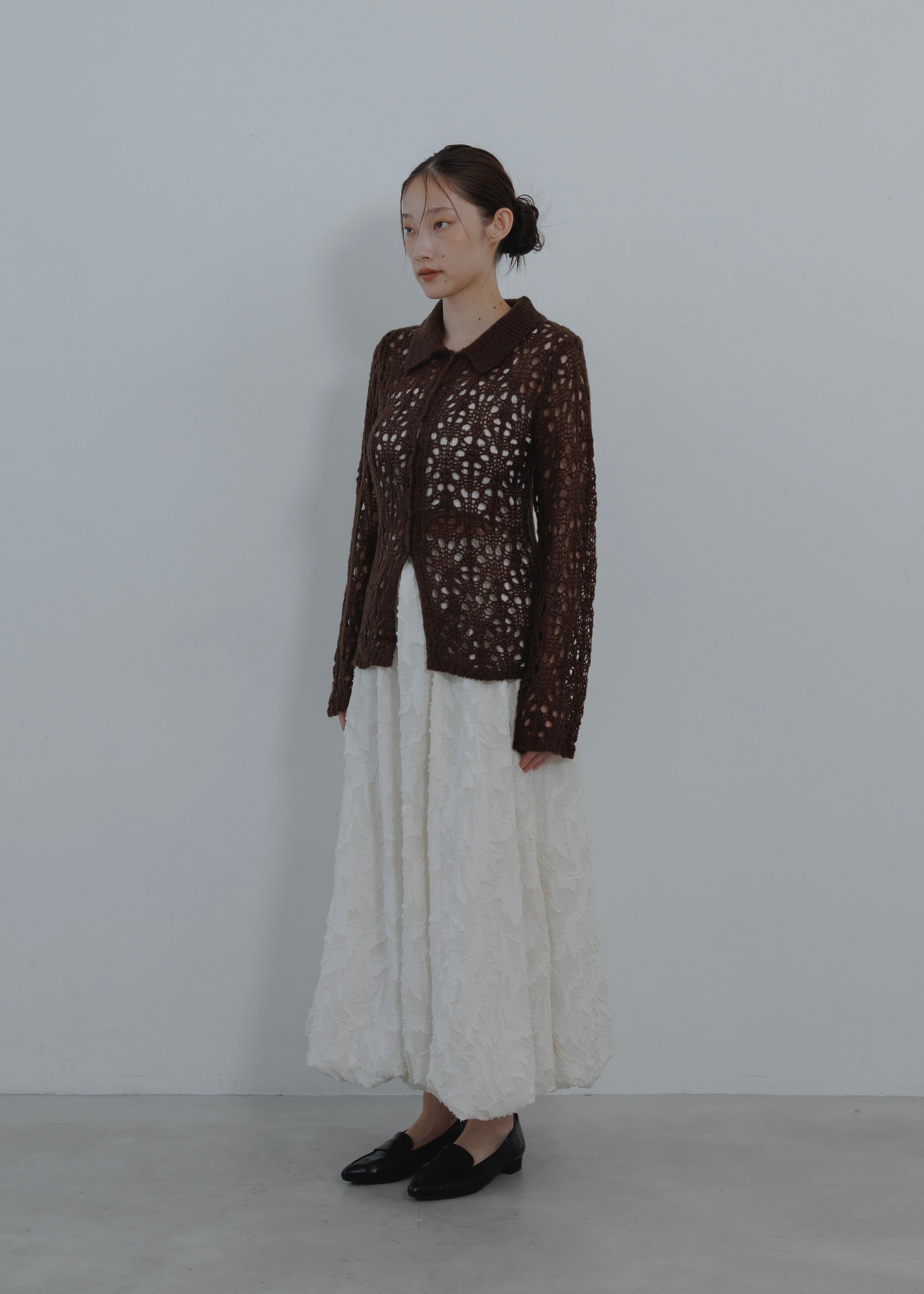 OPENWORK MOHAIR CARDIGAN